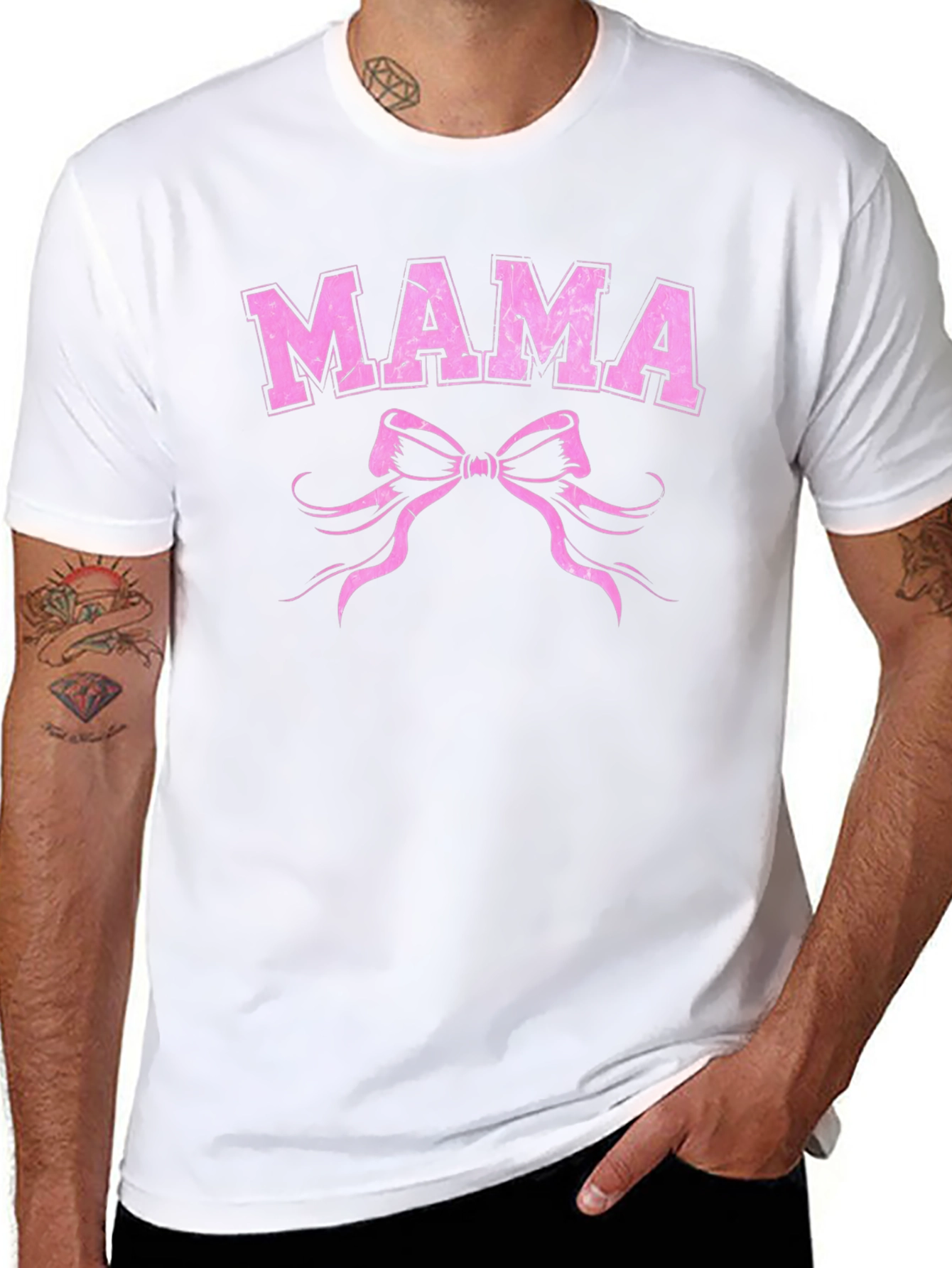 Mama Bow Graphic Tee - Cute and Comfy