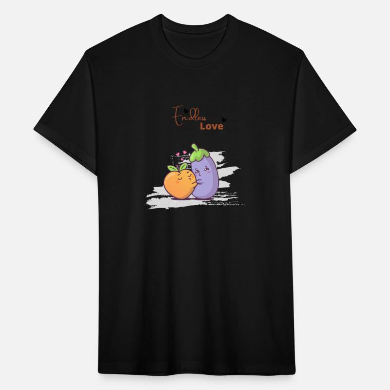 Endless love - Eggplant & peach fall in love