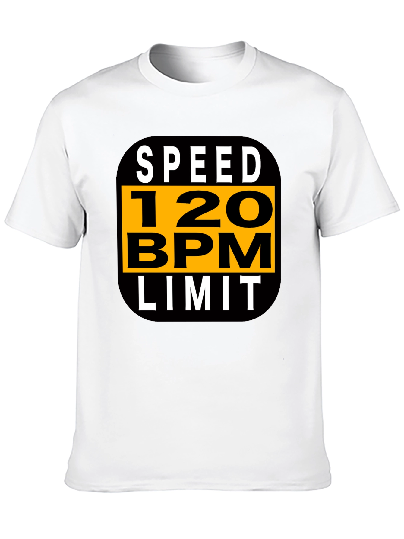 Speed 120 BPM Limit Black Graphic Tee