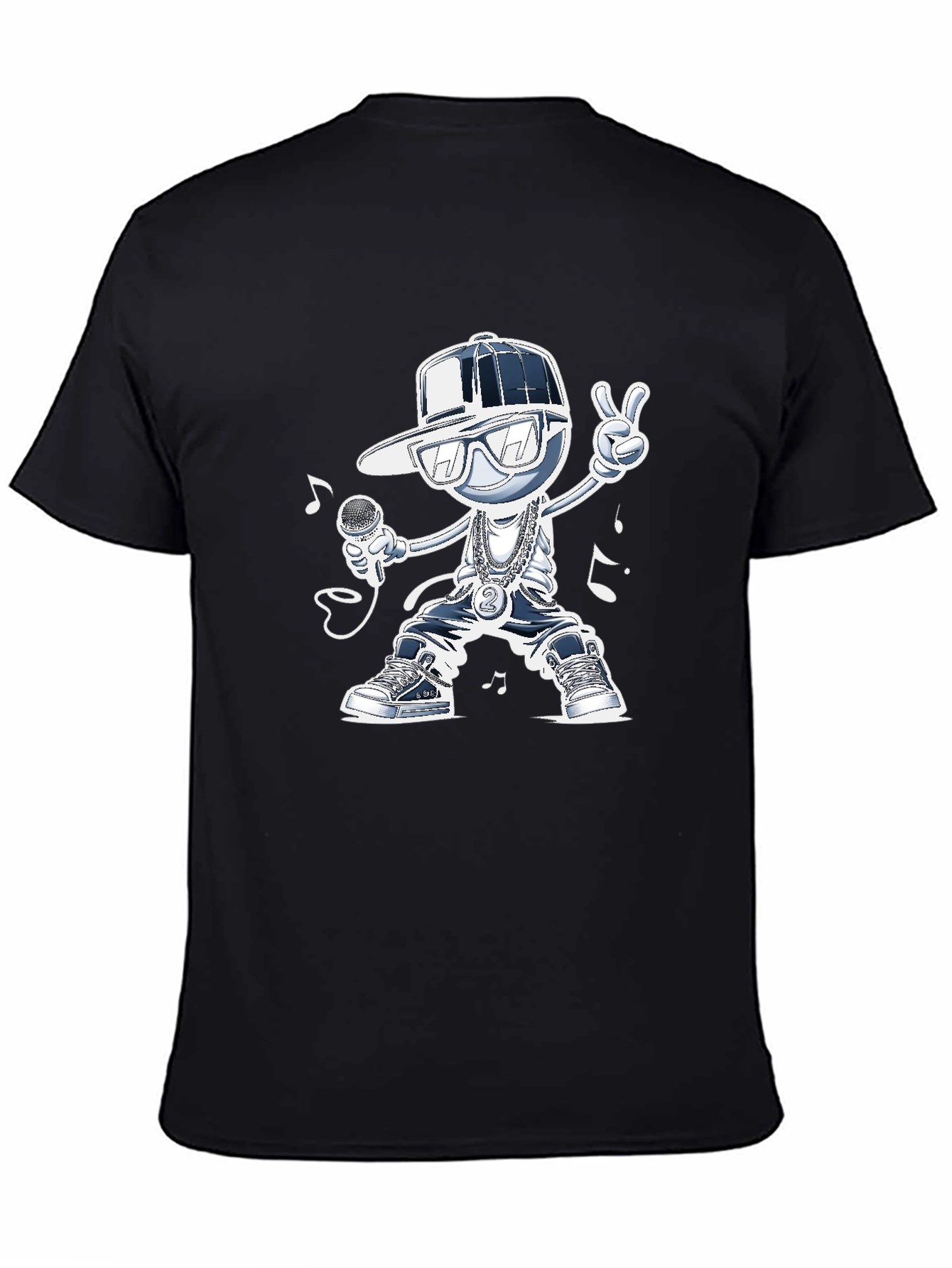 Cool Cartoon Rapper Graphic Tee