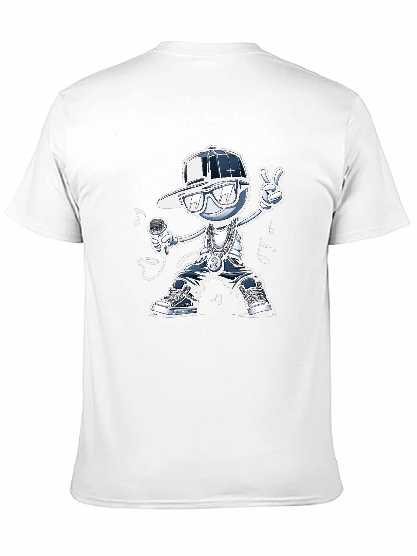 Cool Cartoon Rapper Graphic Tee
