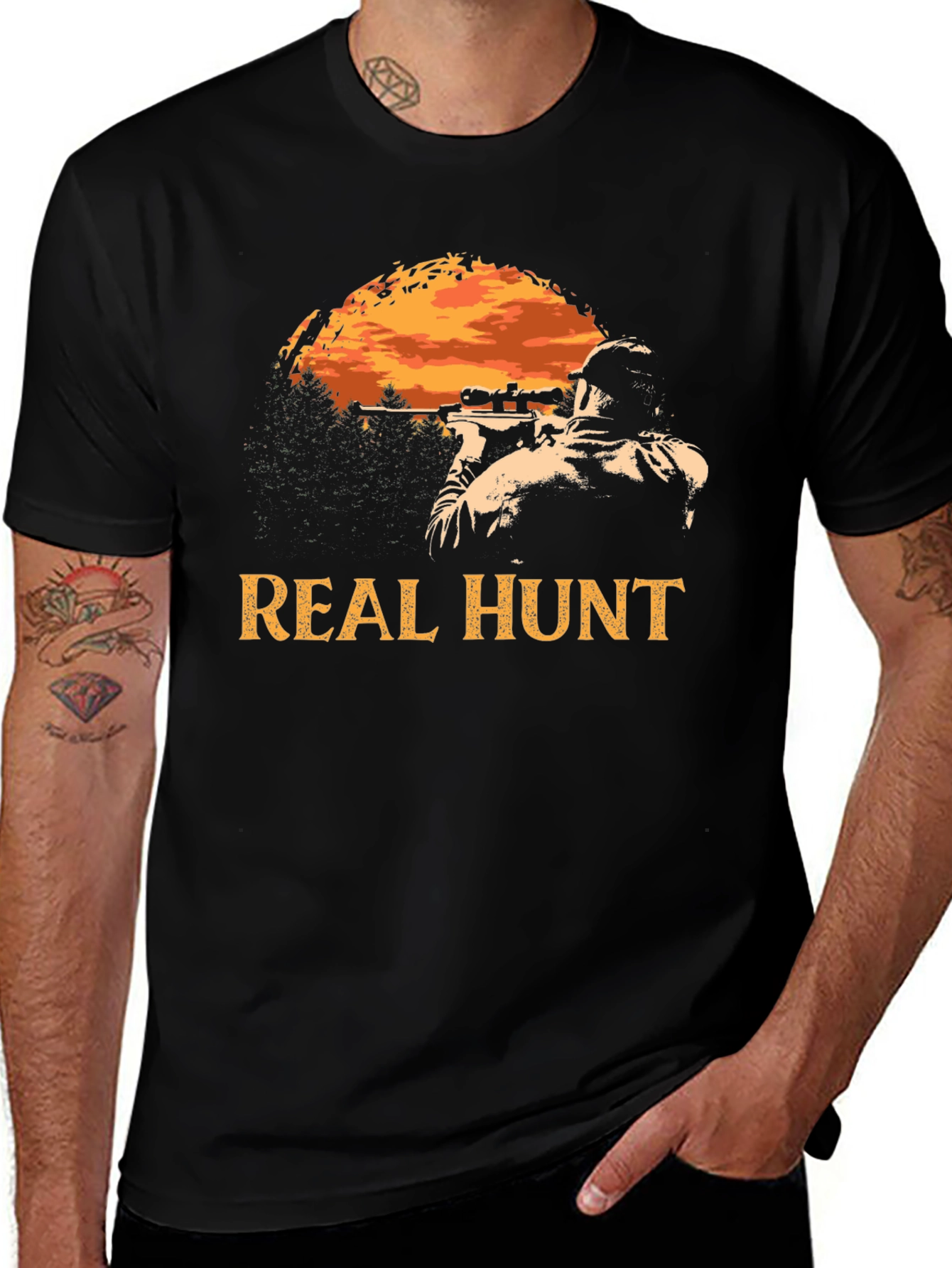 Real Hunt T-Shirt: Hunter Graphic Tee