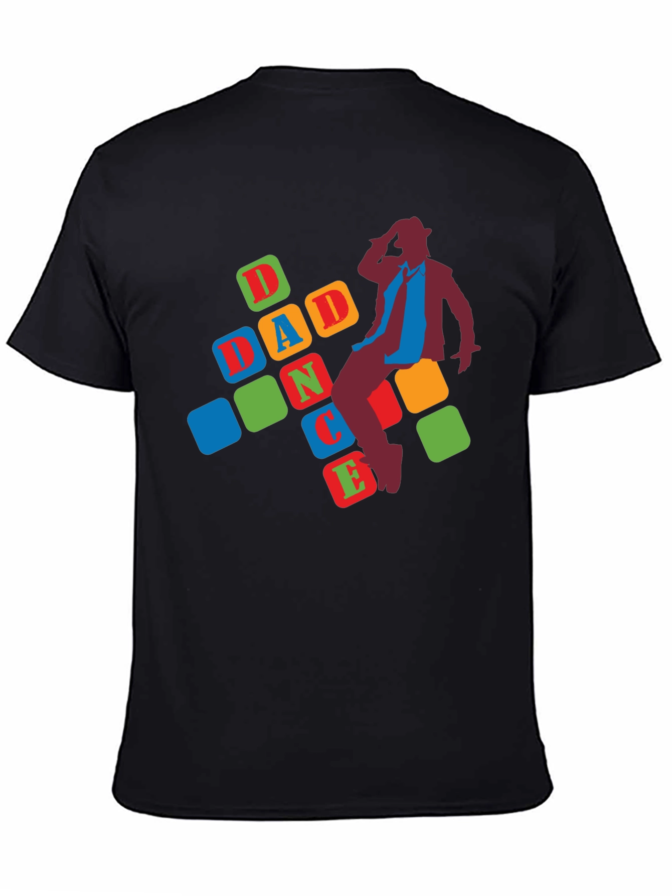 Dad Dance Graphic Tee - Black Casual T-Shirt