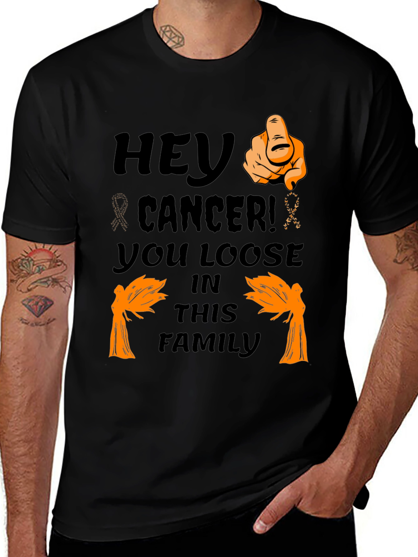 Hey Cancer! Awareness Graphic Tee
