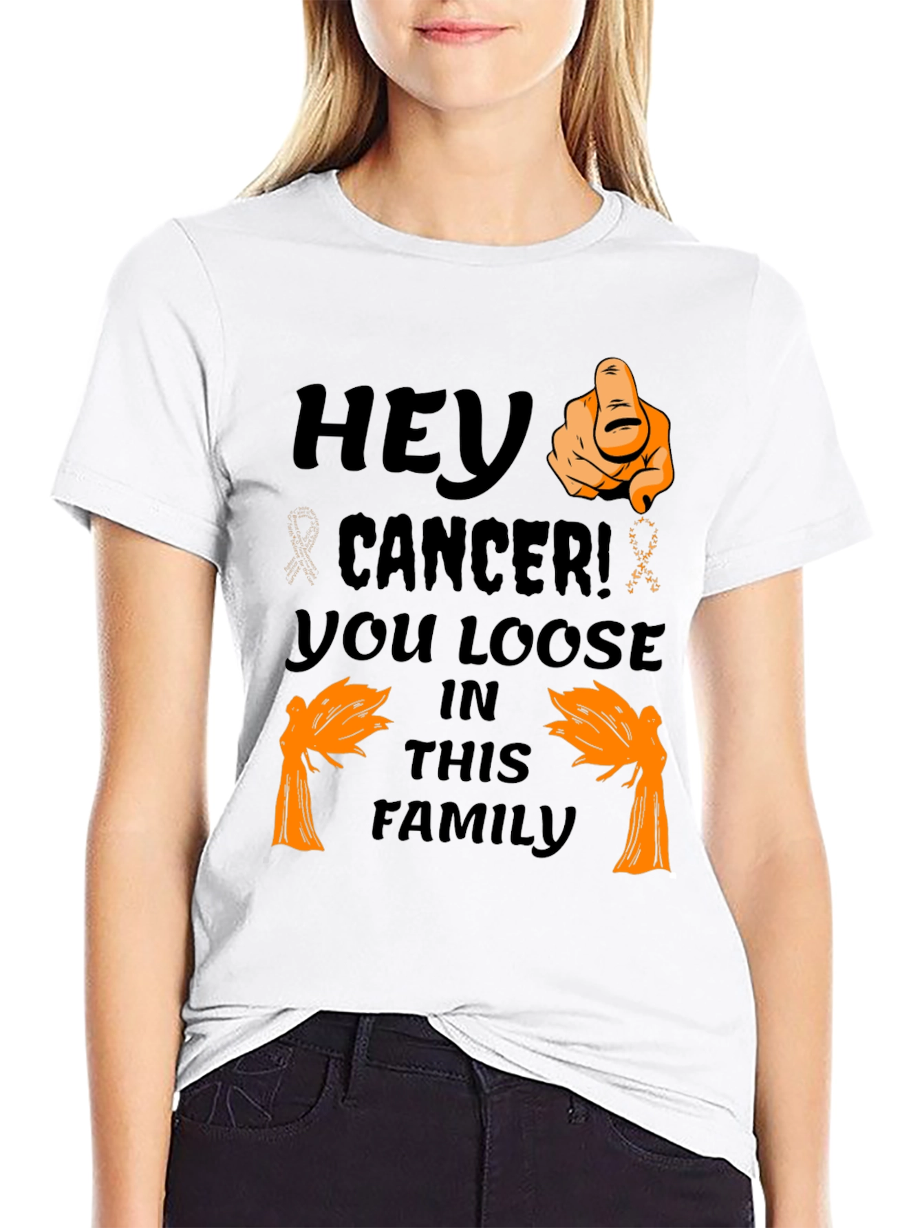 Hey Cancer! Awareness Graphic Tee