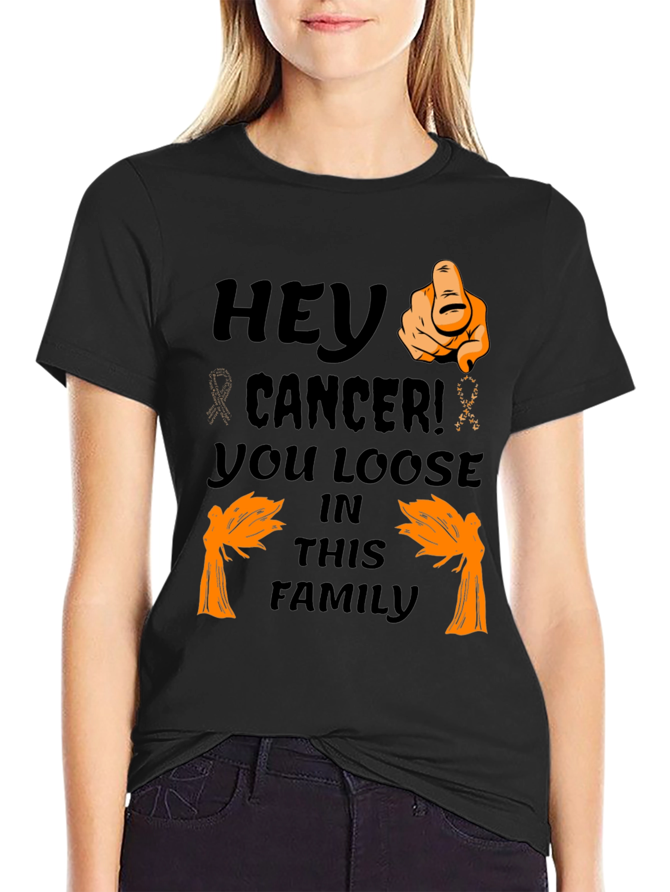 Hey Cancer! Awareness Graphic Tee