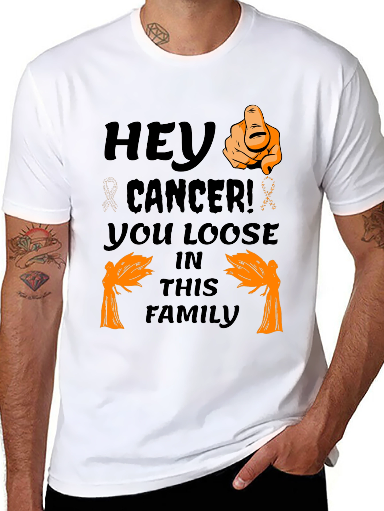 Hey Cancer! Awareness Graphic Tee