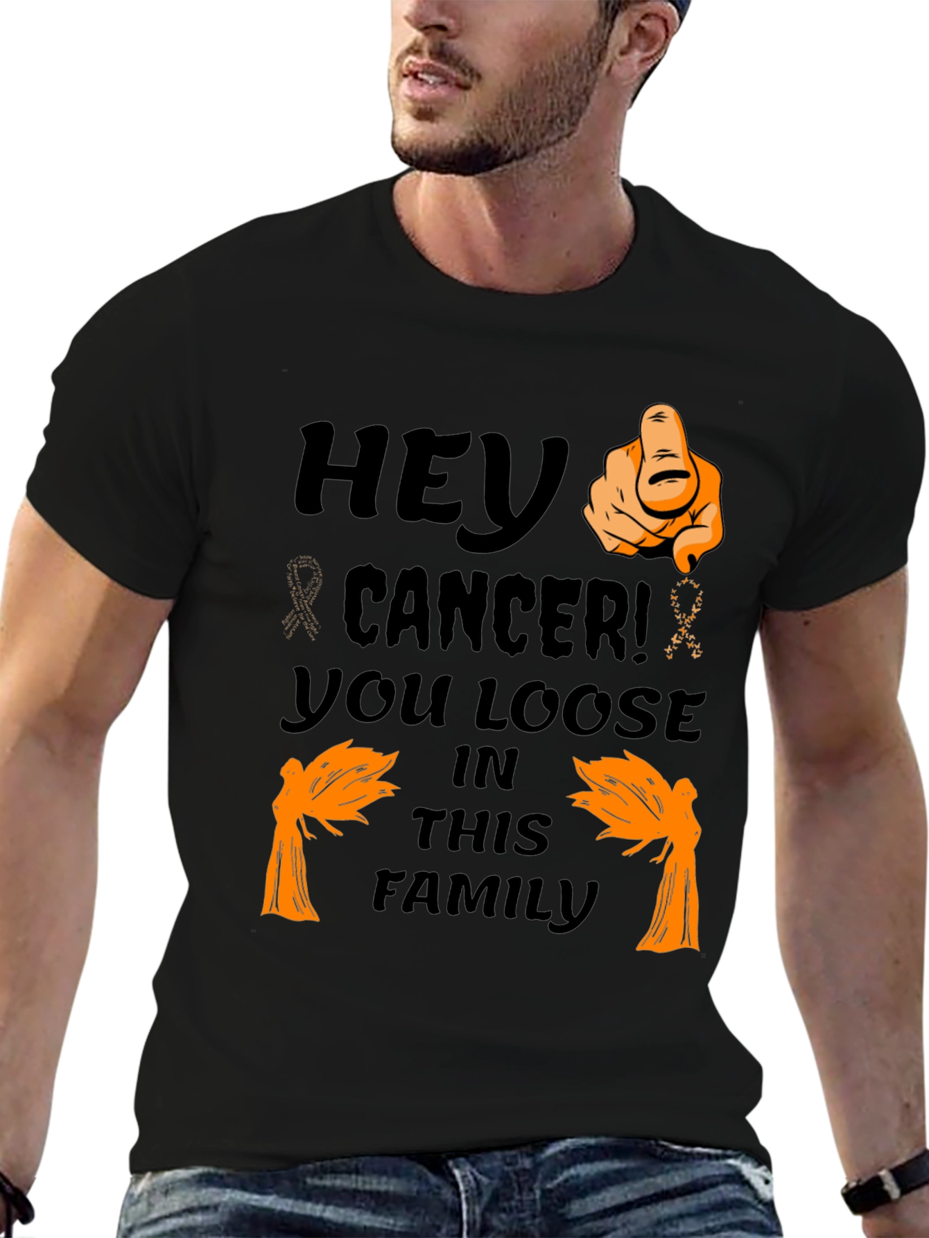 Hey Cancer! Awareness Graphic Tee