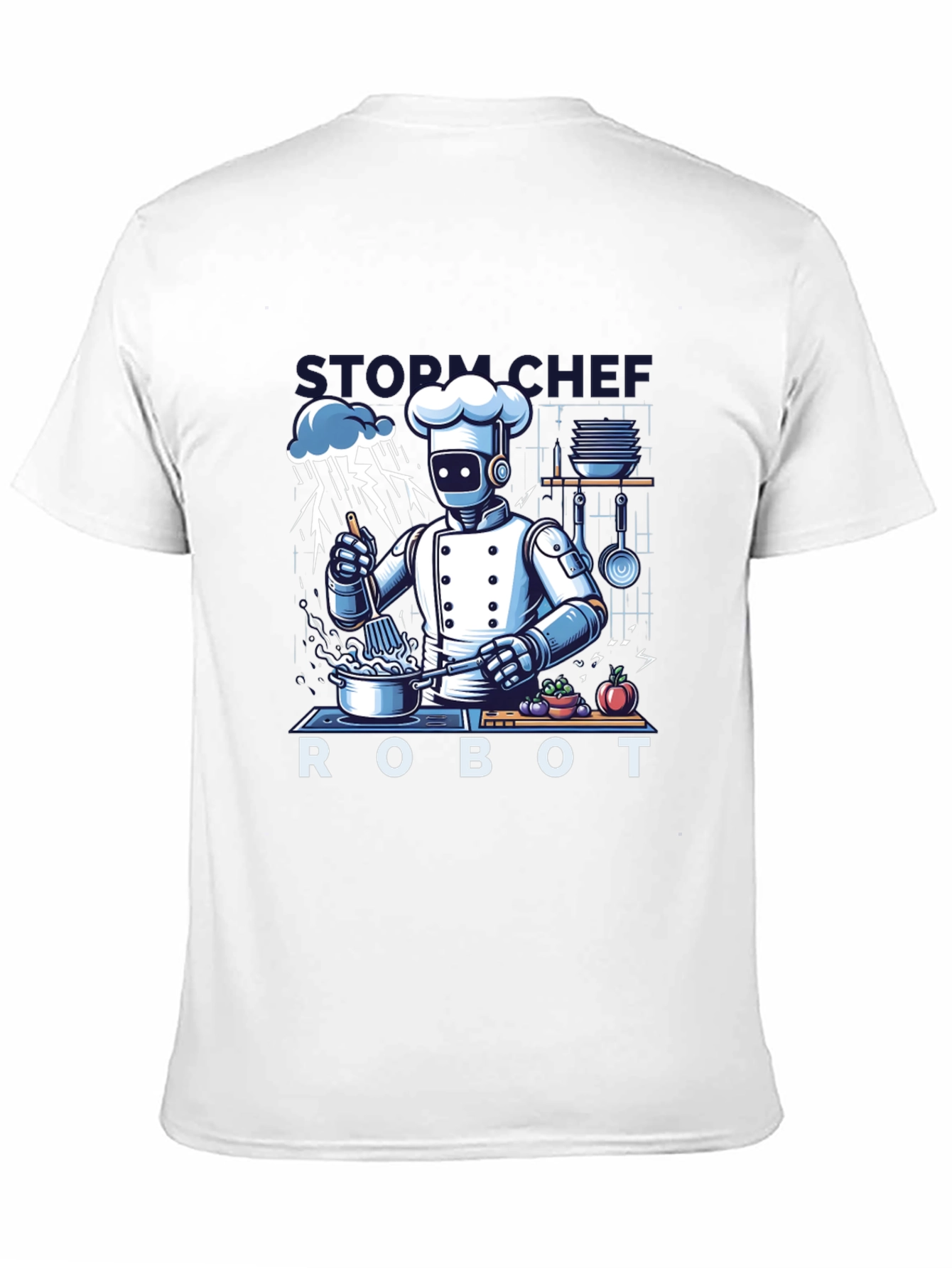 Storm Chef Robot T-Shirt - Unique Graphic Tee