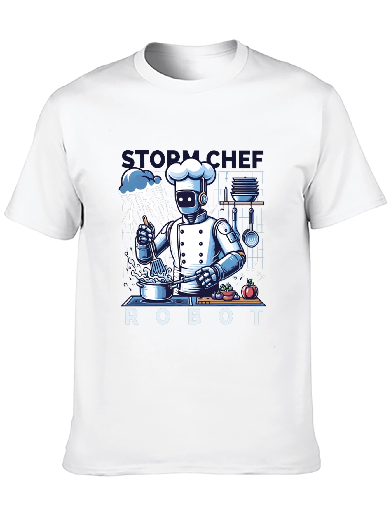 Storm Chef Robot T-Shirt - Unique Graphic Tee