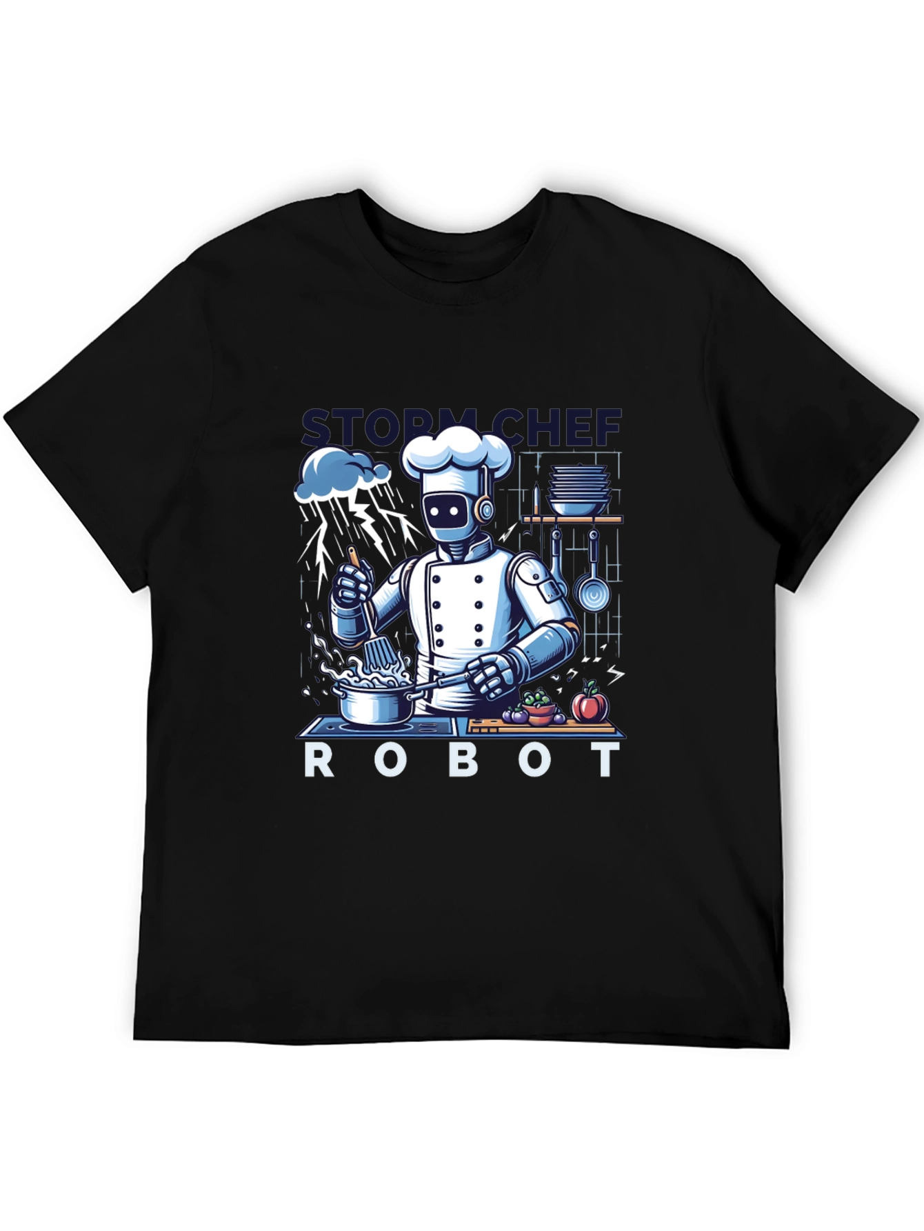Storm Chef Robot T-Shirt - Unique Graphic Tee