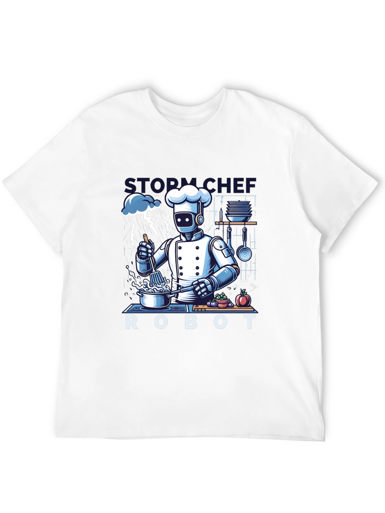 Storm Chef Robot T-Shirt - Unique Graphic Tee