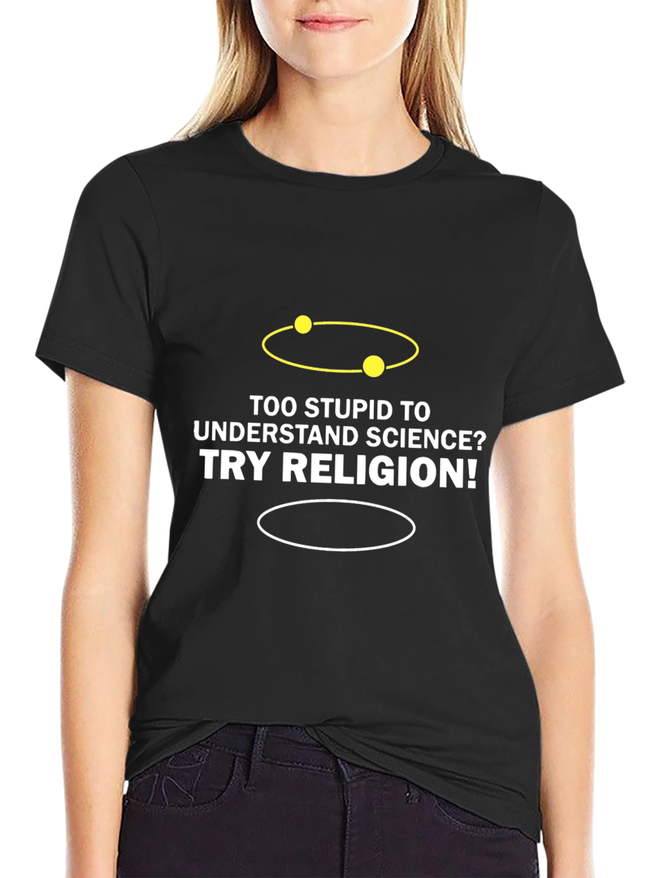 Science vs Religion Graphic Tee