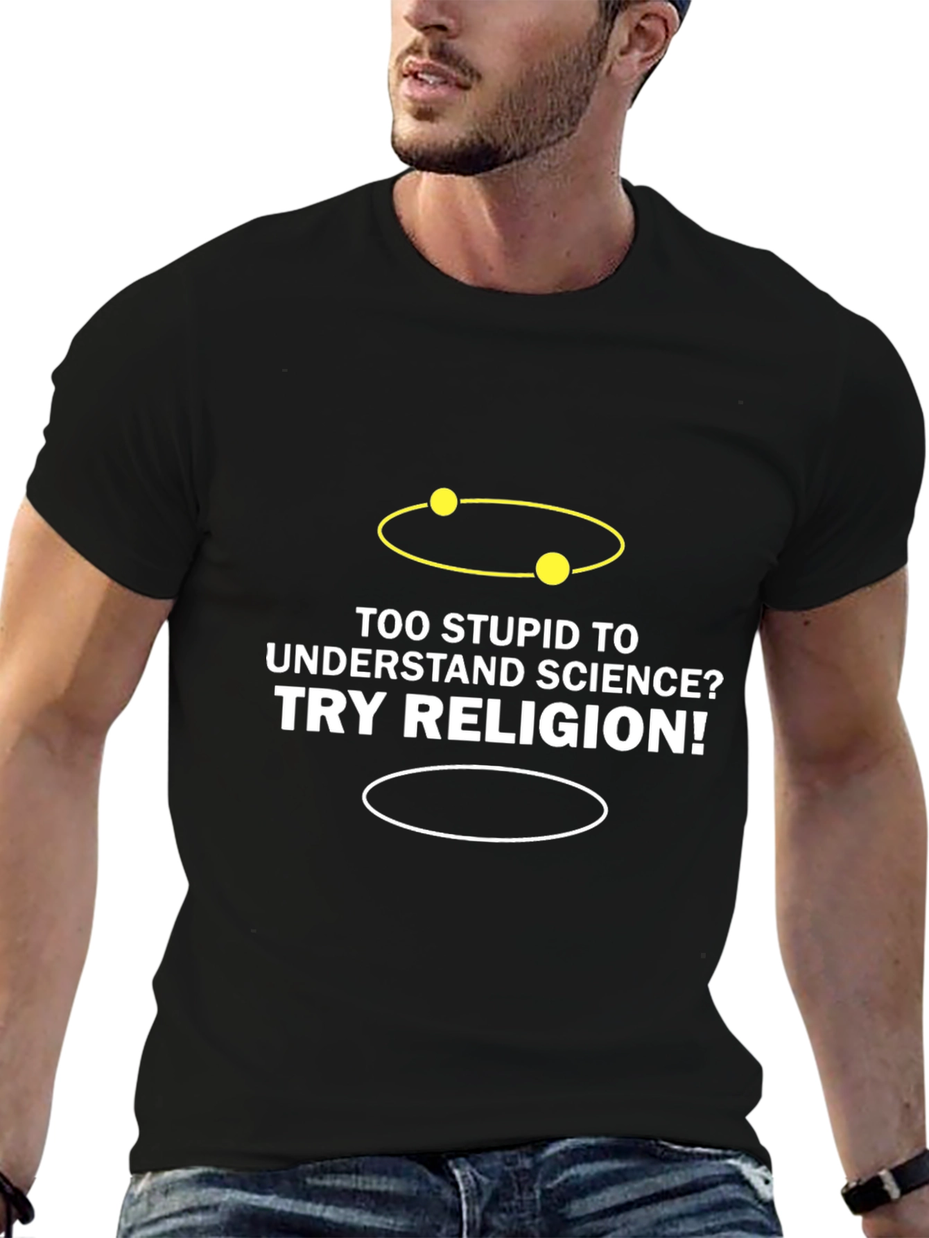 Science vs Religion Graphic Tee