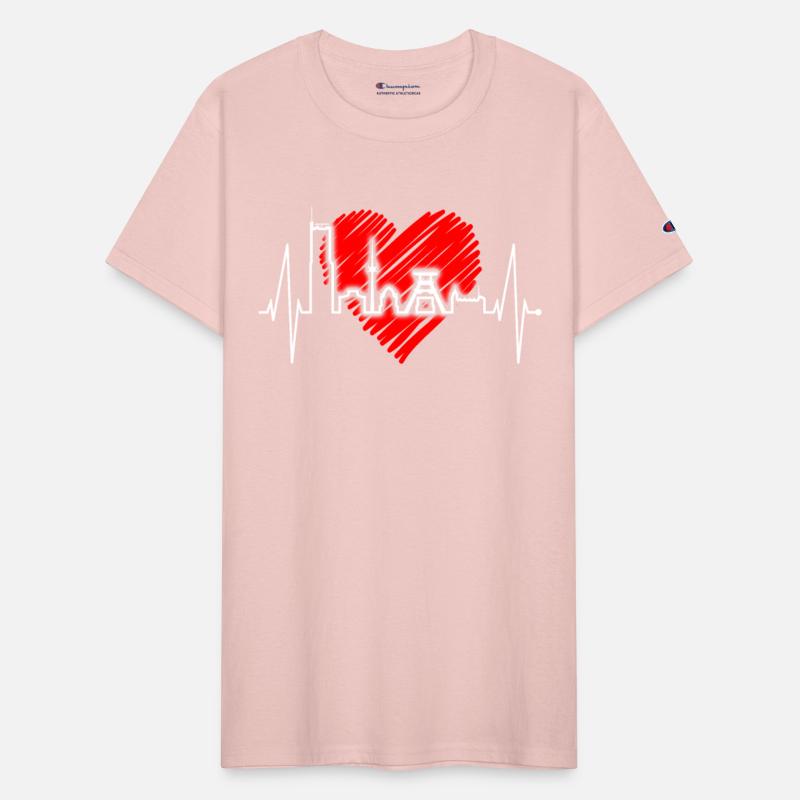 Essen Skyline Heartbeat German Ruhrpott Heart Love