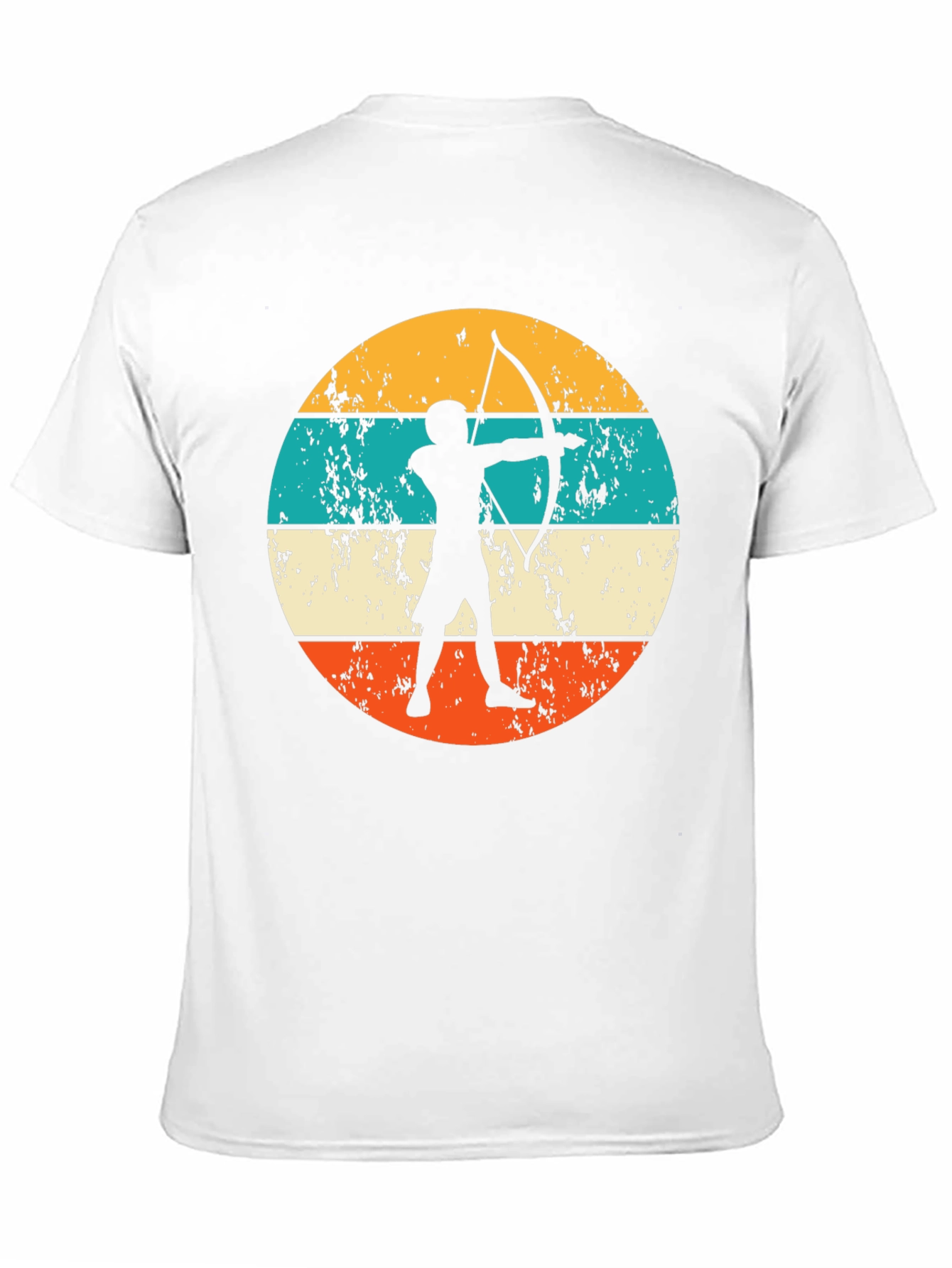 Archery Silhouette Graphic T-Shirt Retro Style