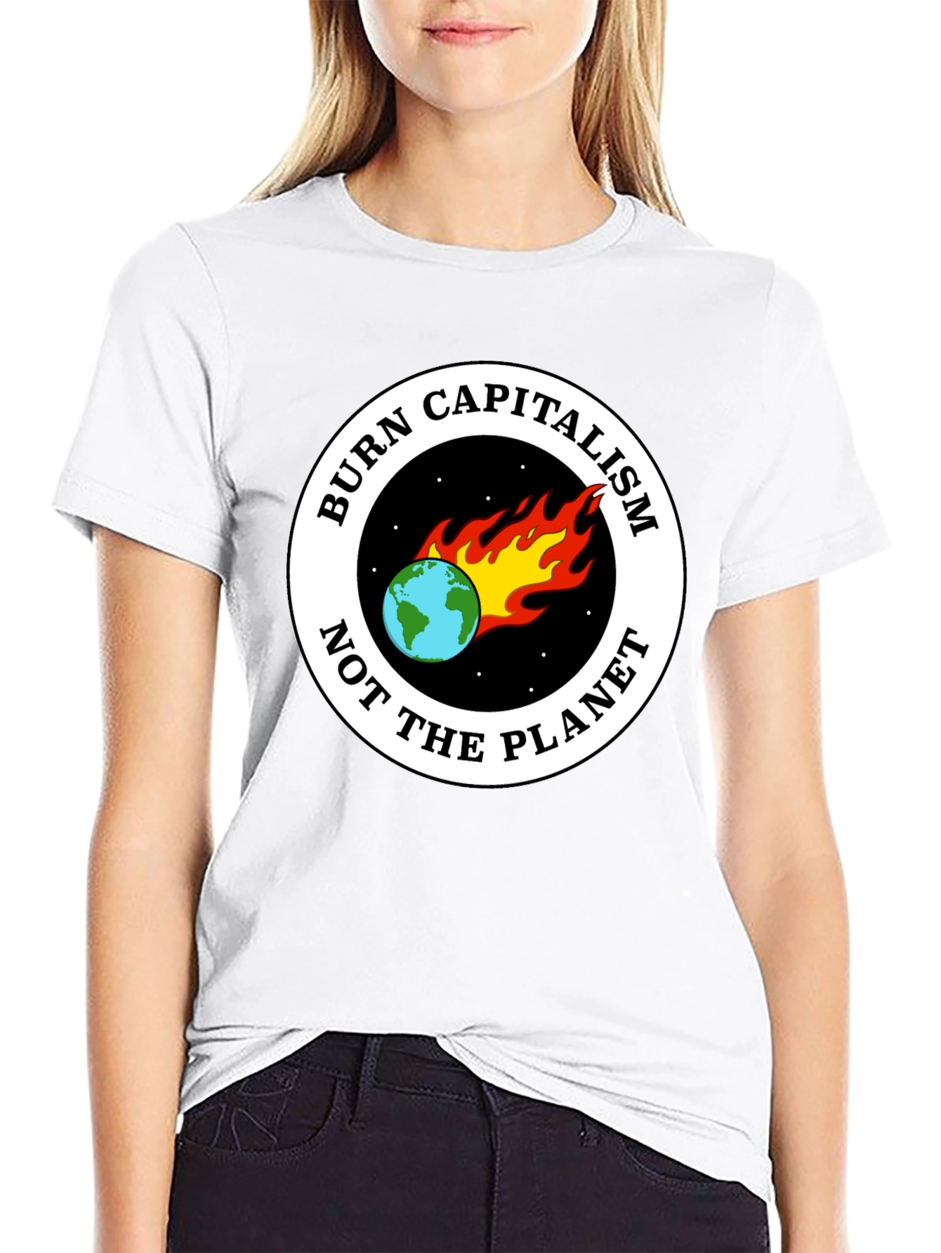 Burn Capitalism Not The Planet Tee