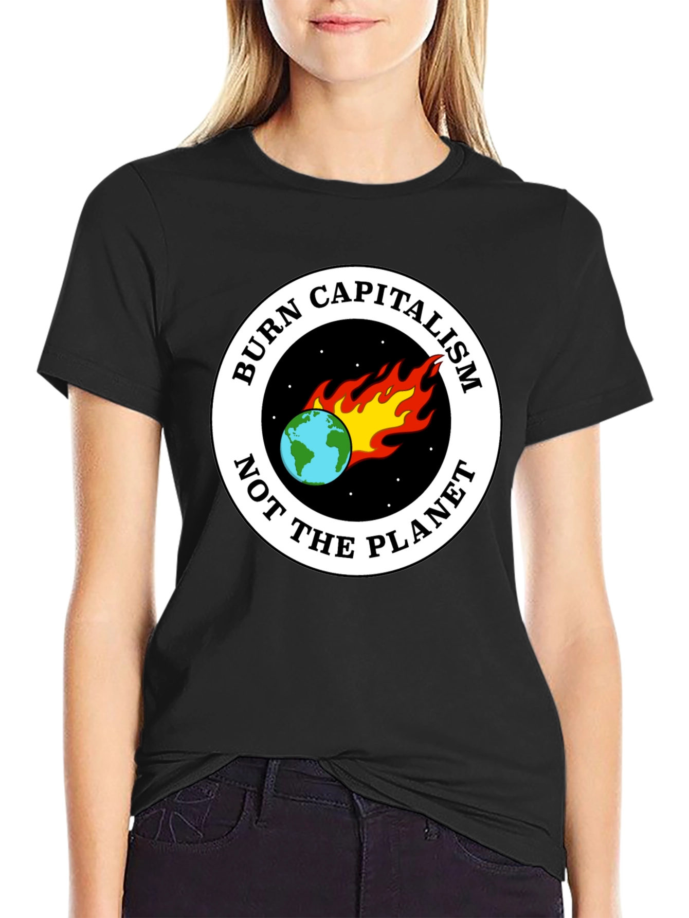 Burn Capitalism Not The Planet Tee