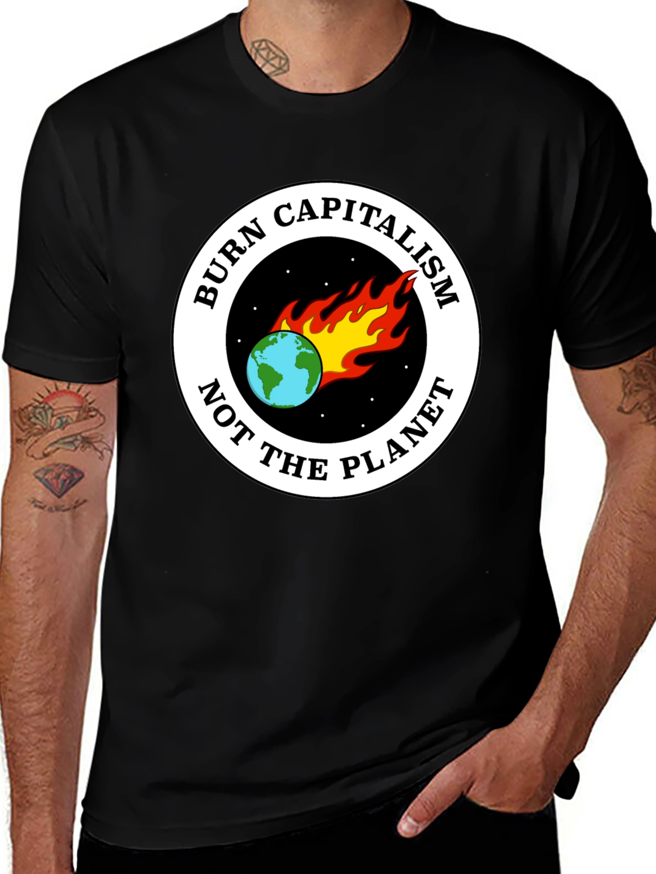 Burn Capitalism Not The Planet Tee