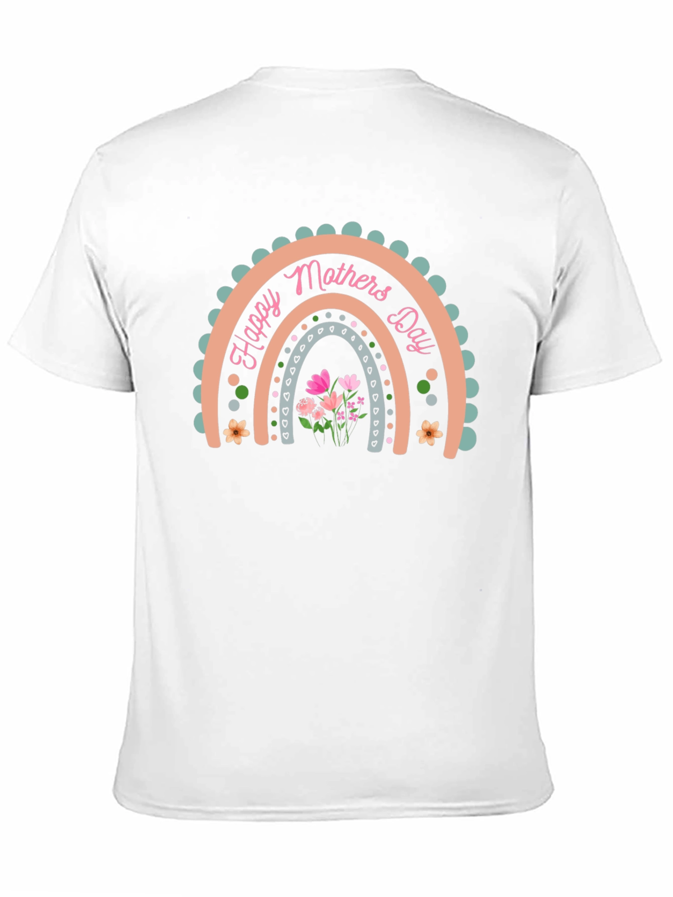 Happy Mothers Day Rainbow Graphic Tee