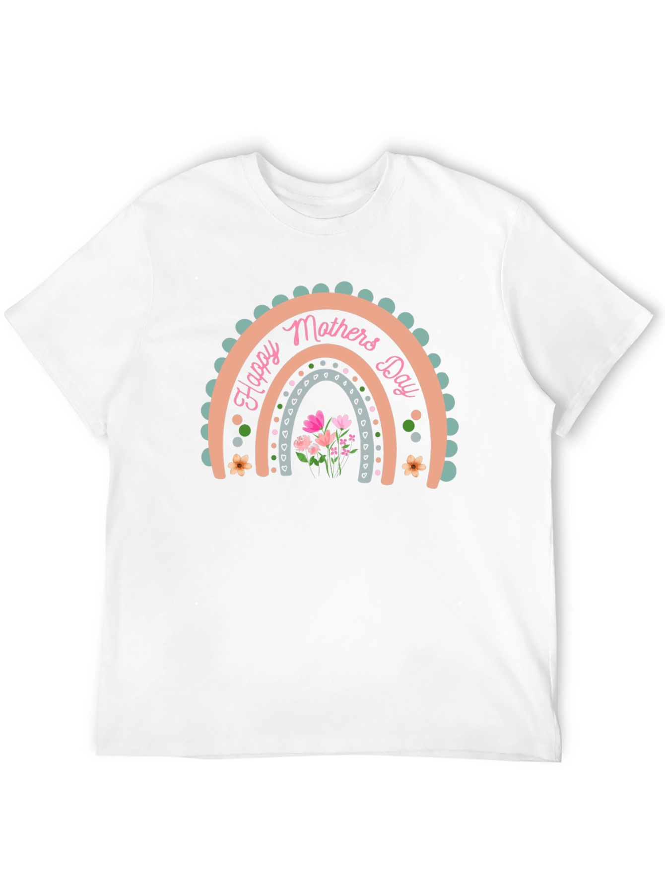 Happy Mothers Day Rainbow Graphic Tee