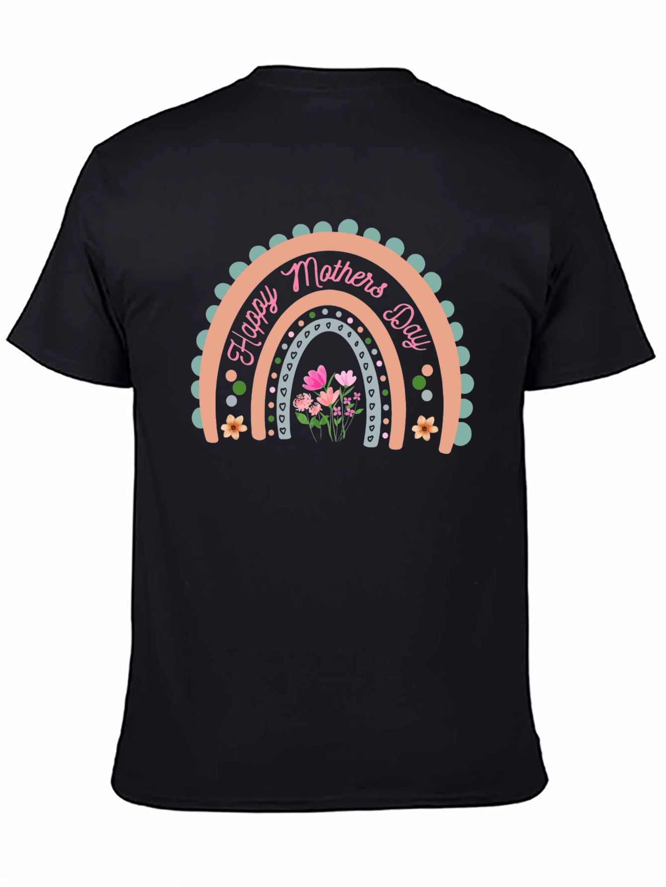 Happy Mothers Day Rainbow Graphic Tee