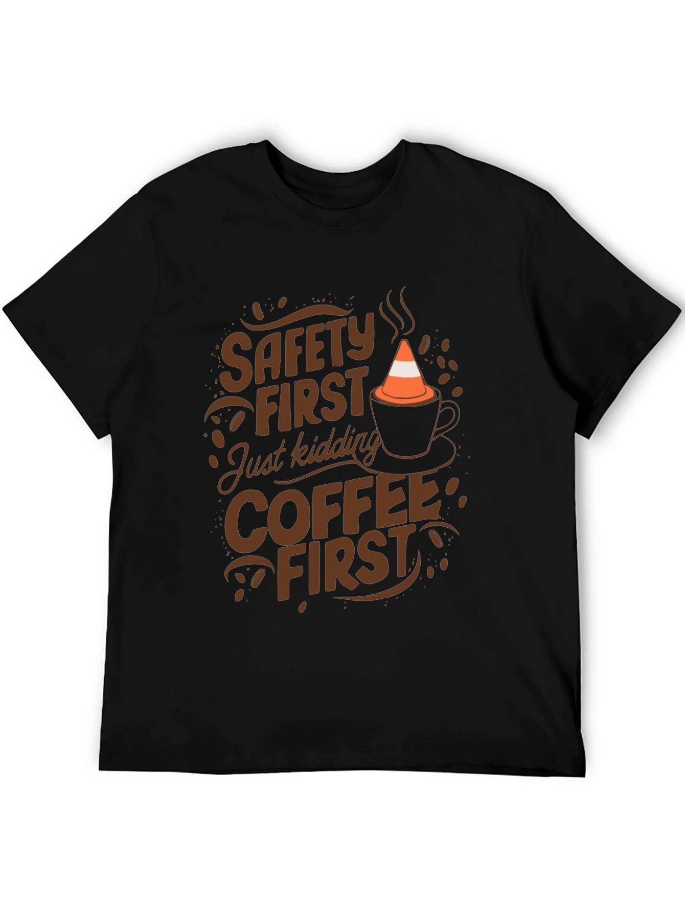 Safety First Coffee First Graphic Tee