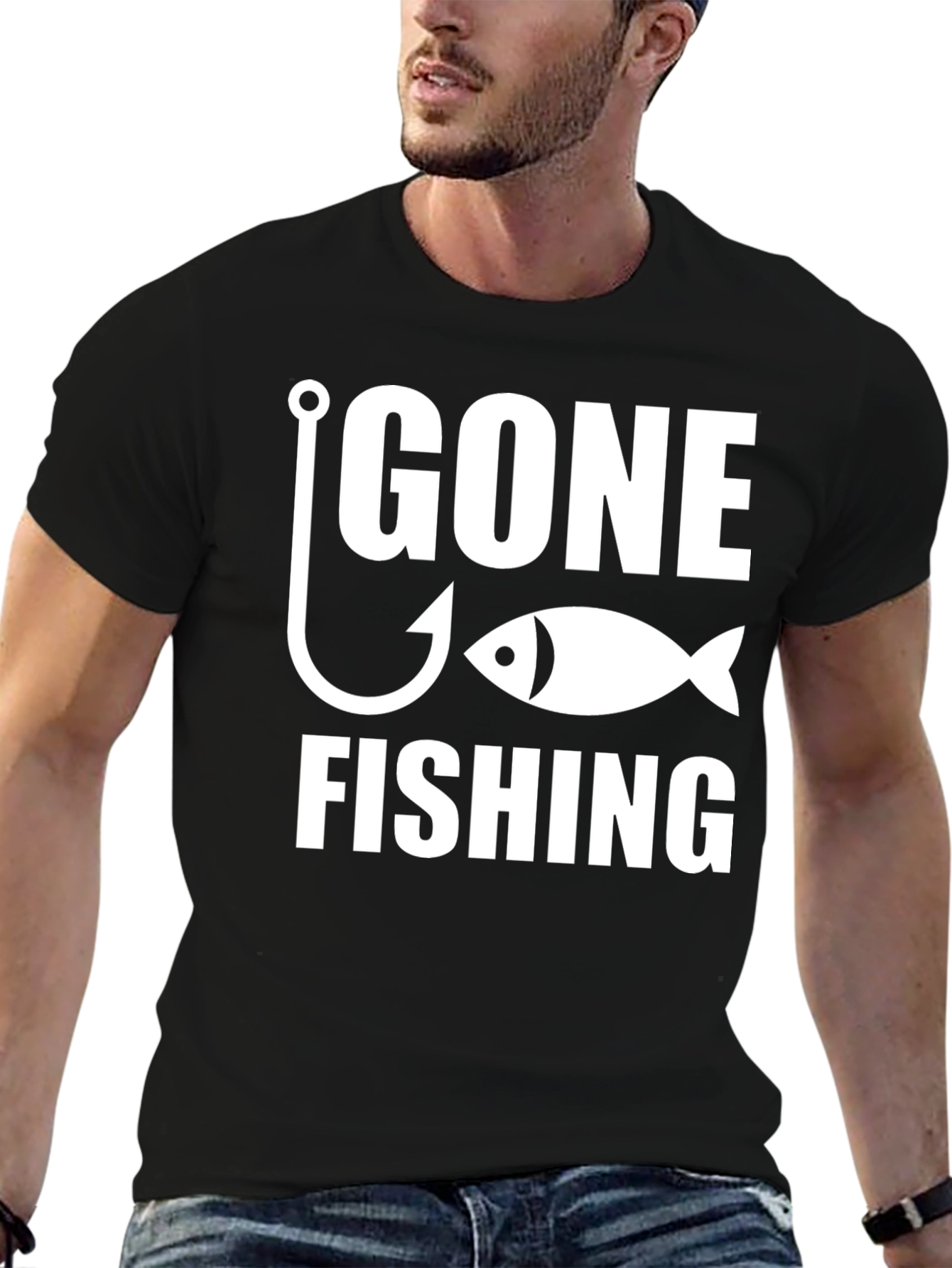 Gone Fishing Graphic T-Shirt
