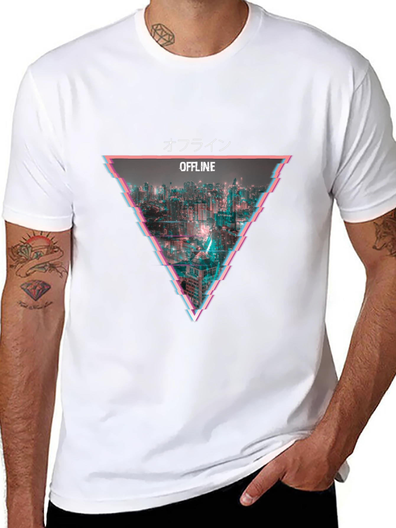 Offline Glitch City T-Shirt - Urban Style