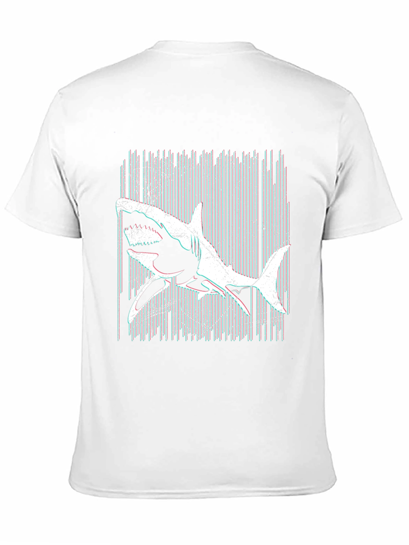 Shark Graphic Print Black T-Shirt