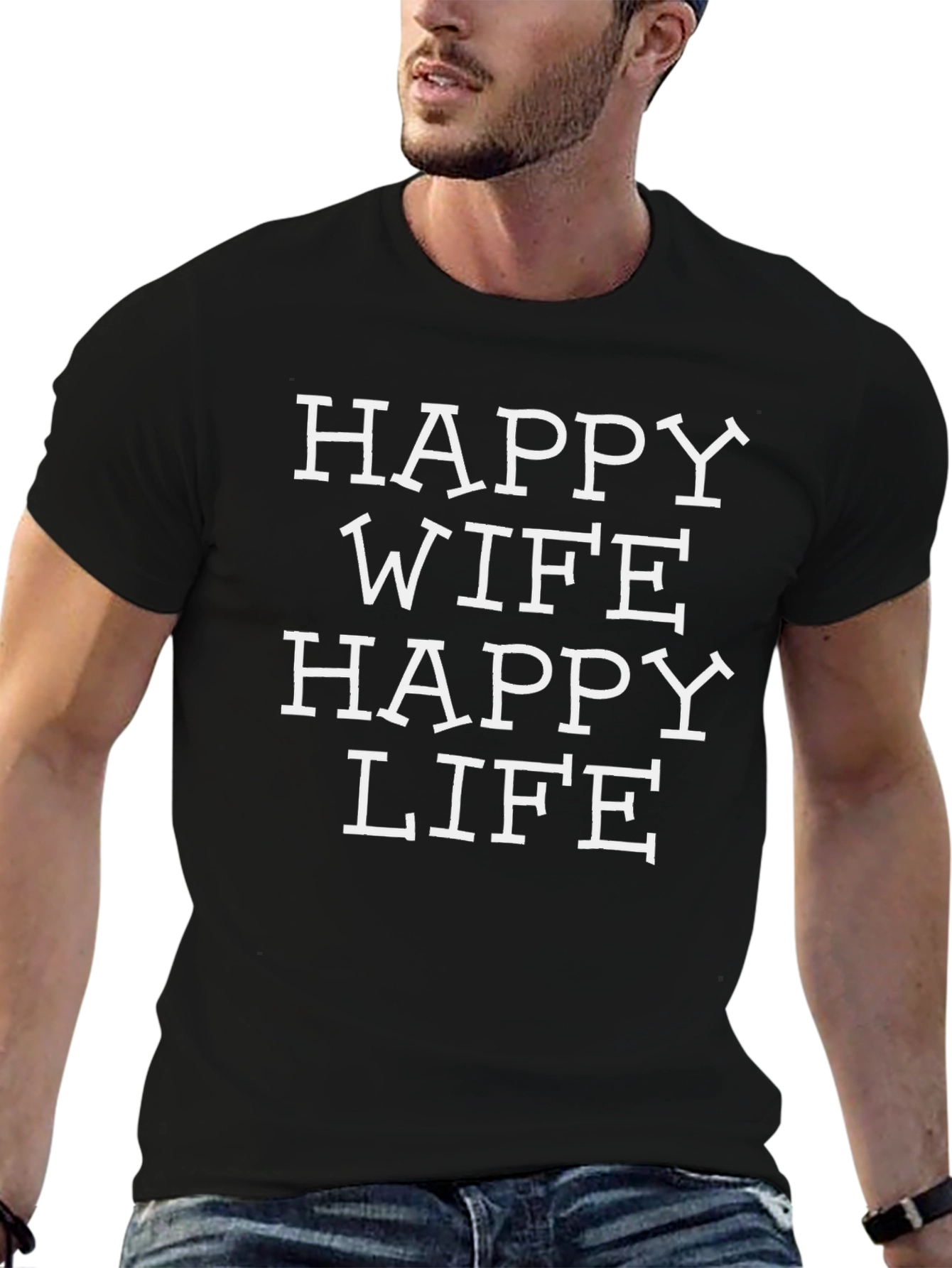 Happy Wife Happy Life Graphic Tee