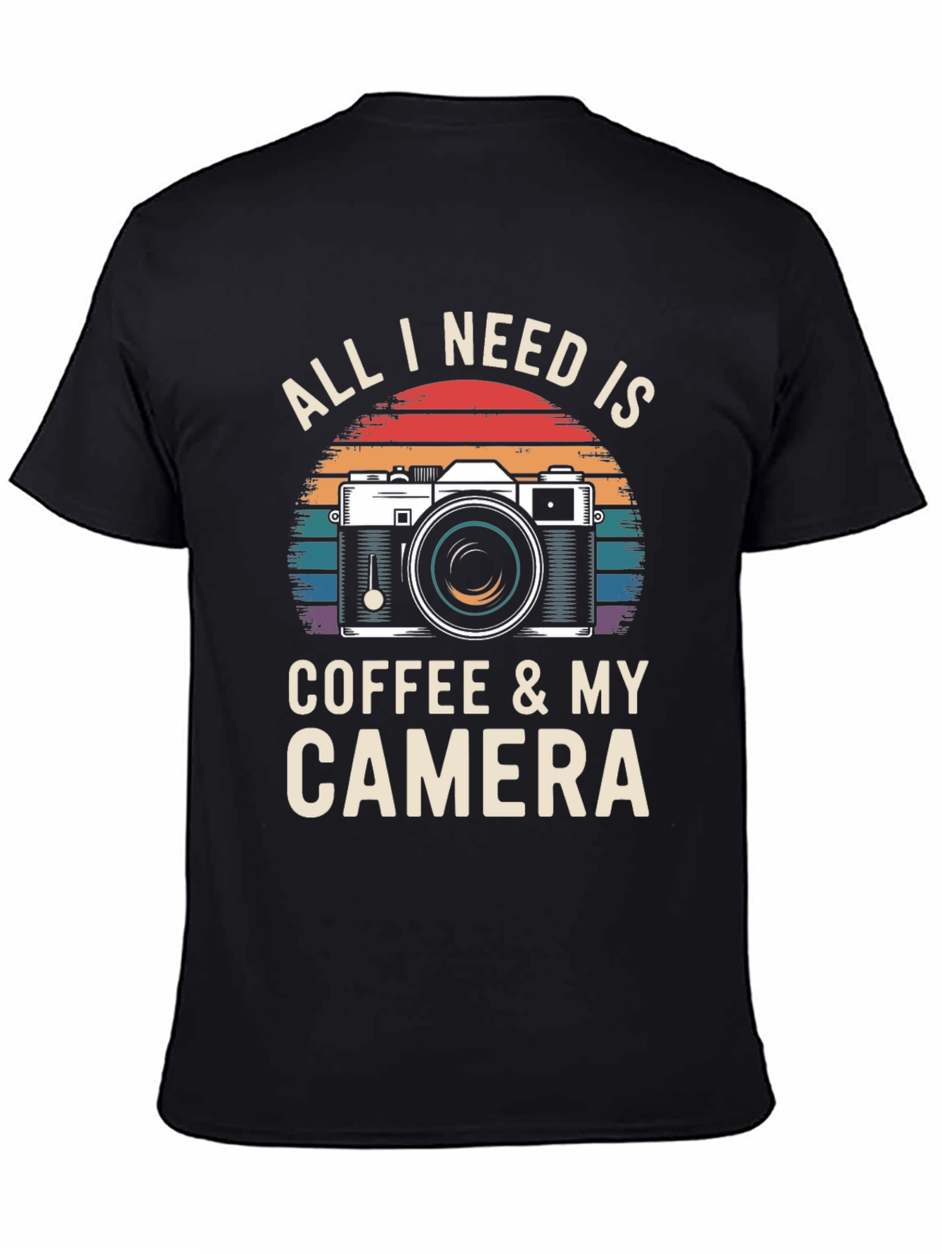 Coffee & Camera T-Shirt - Photographer Gift