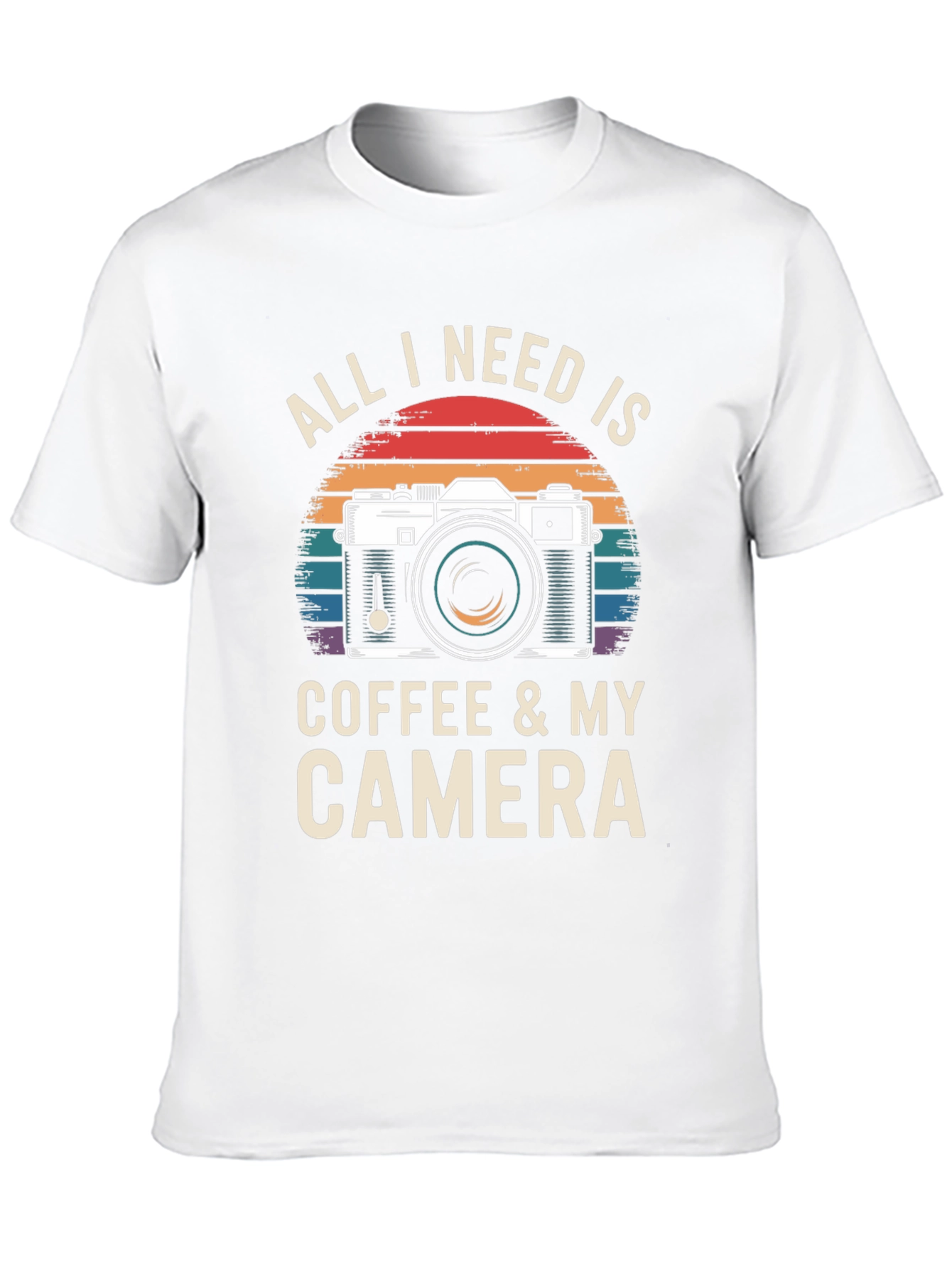 Coffee & Camera T-Shirt - Photographer Gift