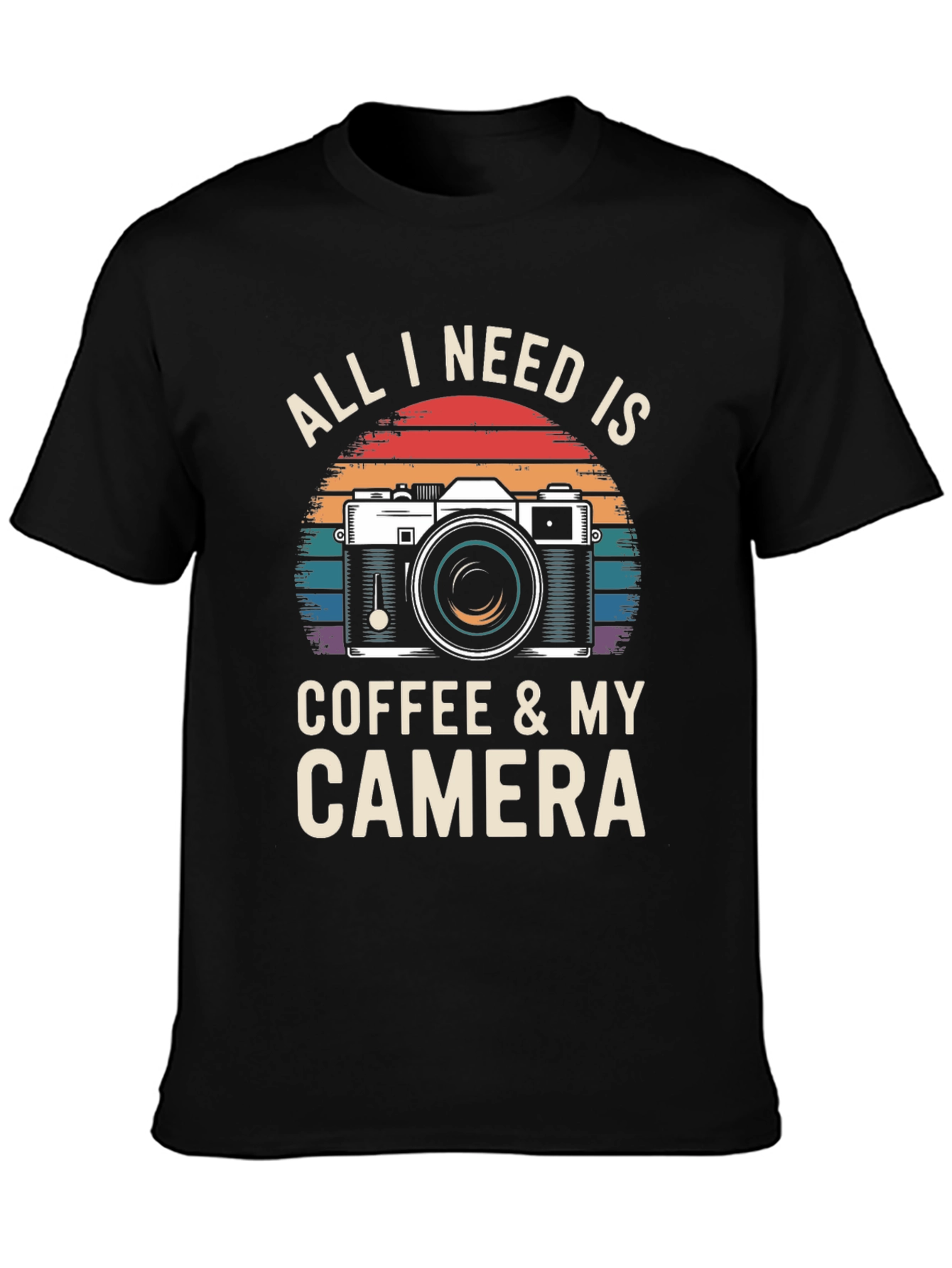 Coffee & Camera T-Shirt - Photographer Gift