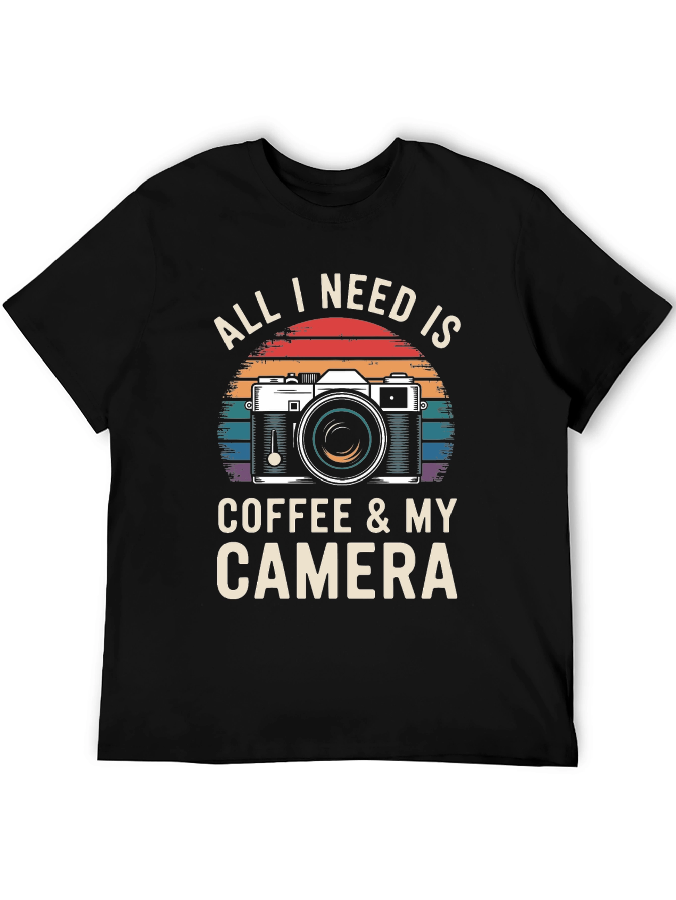 Coffee & Camera T-Shirt - Photographer Gift