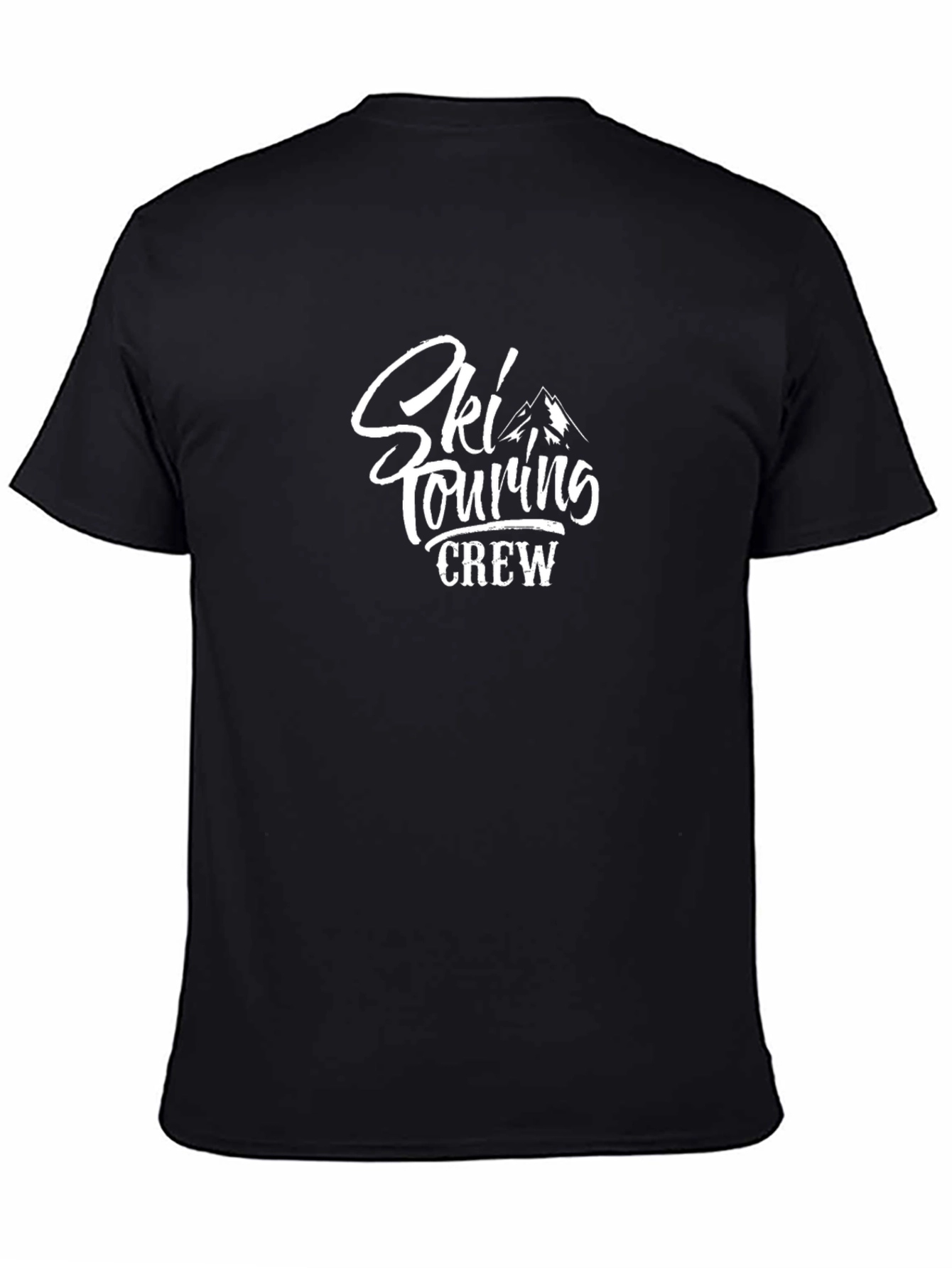 Ski Touring Crew Black T-Shirt