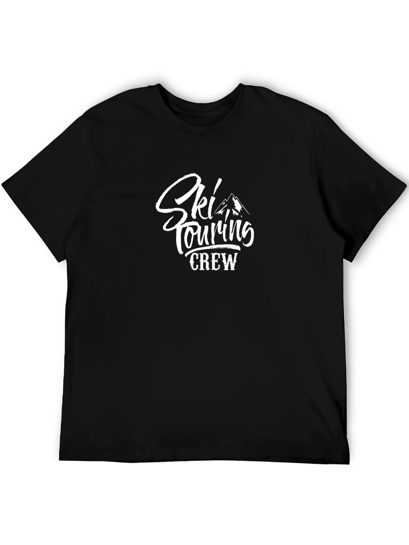 Ski Touring Crew Black T-Shirt