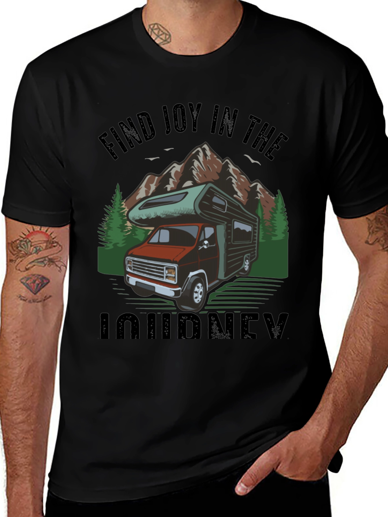 Find Joy in the Journey Camping T-Shirt