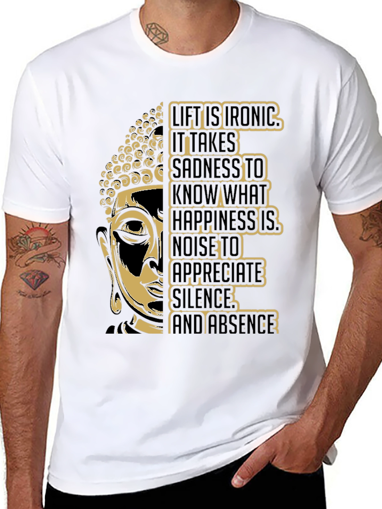 Buddha Graphic Tee - Irony of Life T-Shirt