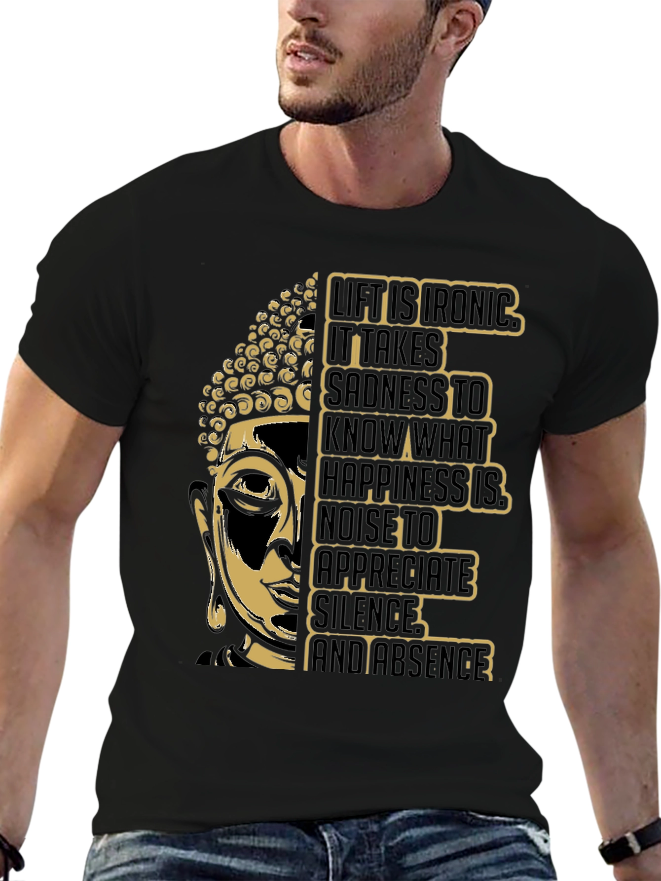 Buddha Graphic Tee - Irony of Life T-Shirt