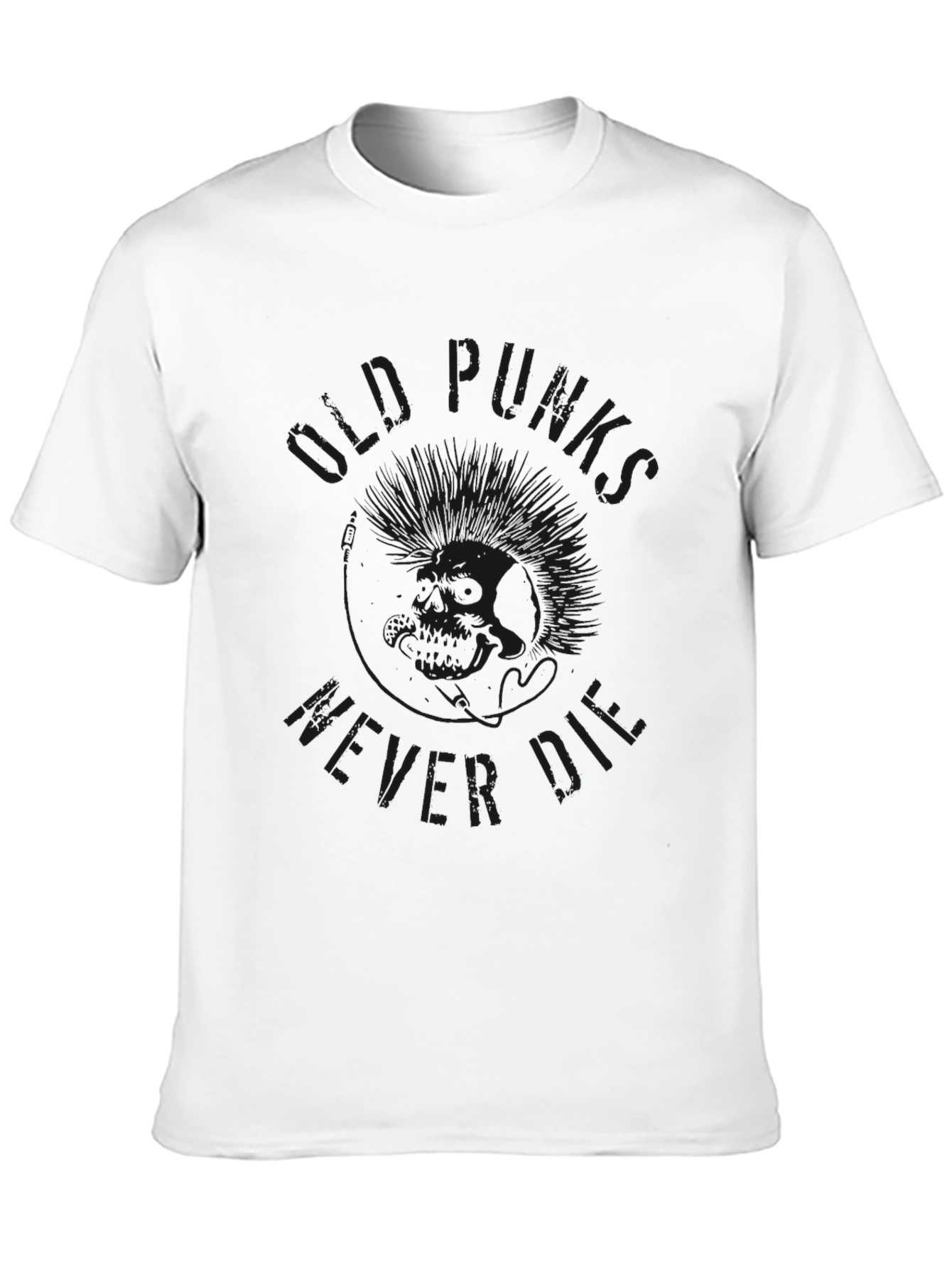 Black Punk Never Die Graphic Tee