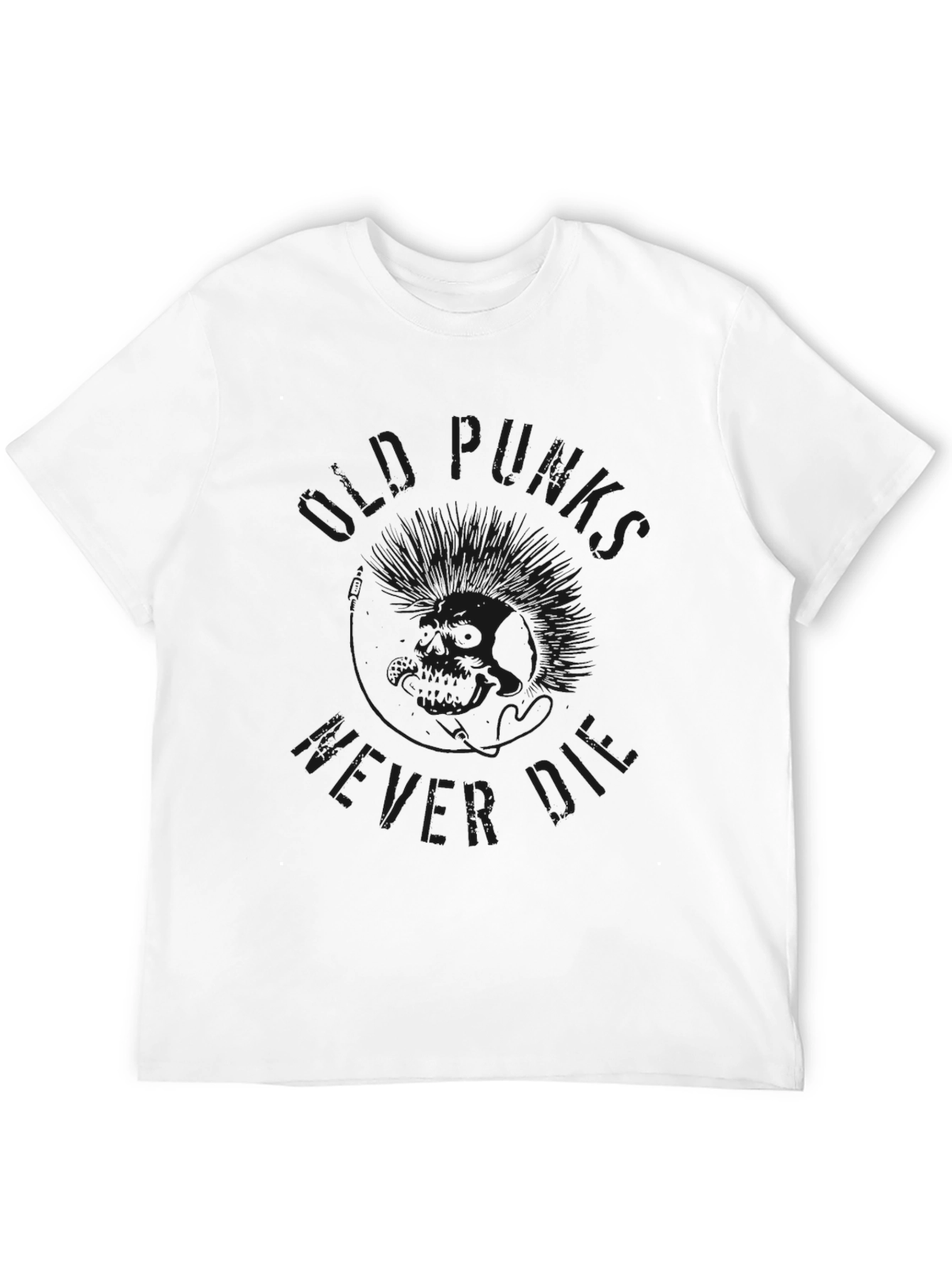 Black Punk Never Die Graphic Tee