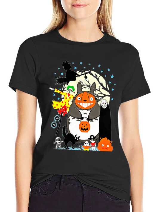 Halloween Totoro Graphic Tee
