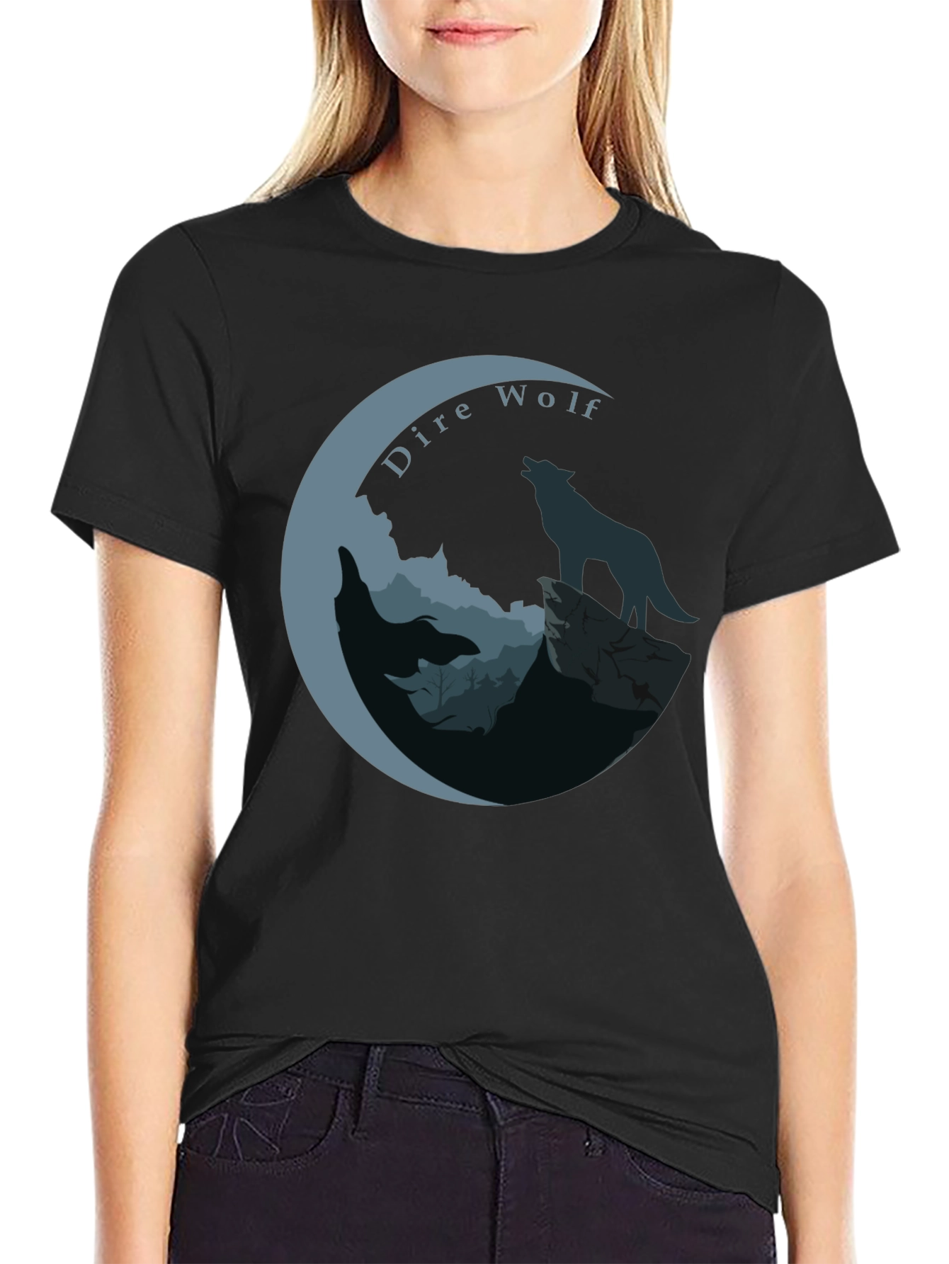 Dire Wolf Graphic T-Shirt - Unique Design