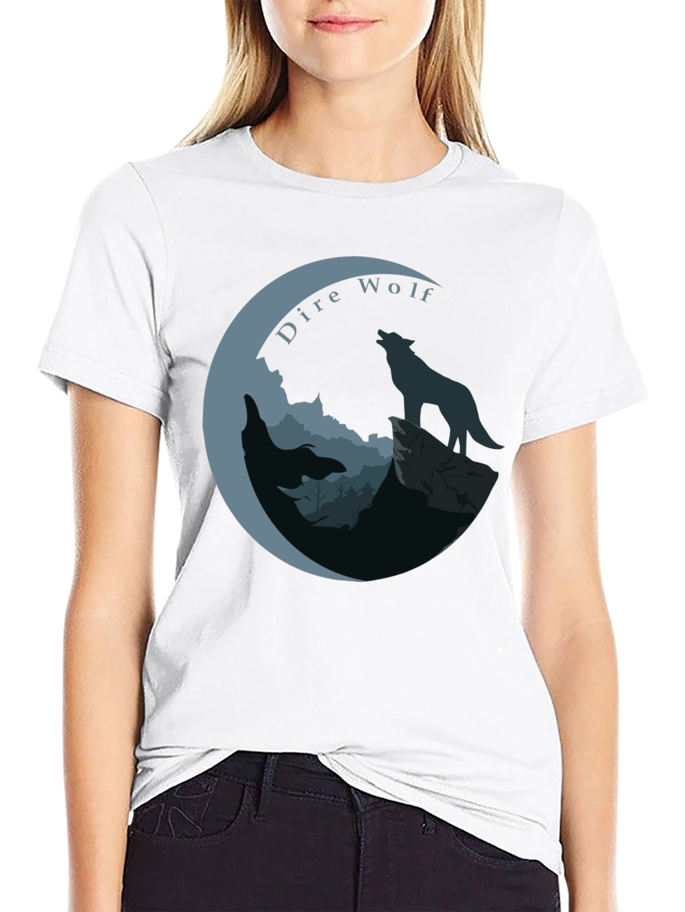 Dire Wolf Graphic T-Shirt - Unique Design