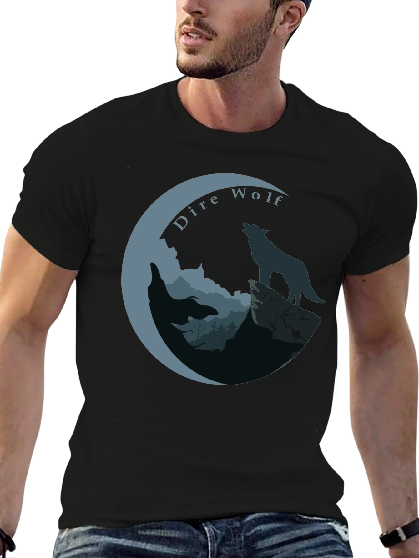 Dire Wolf Graphic T-Shirt - Unique Design