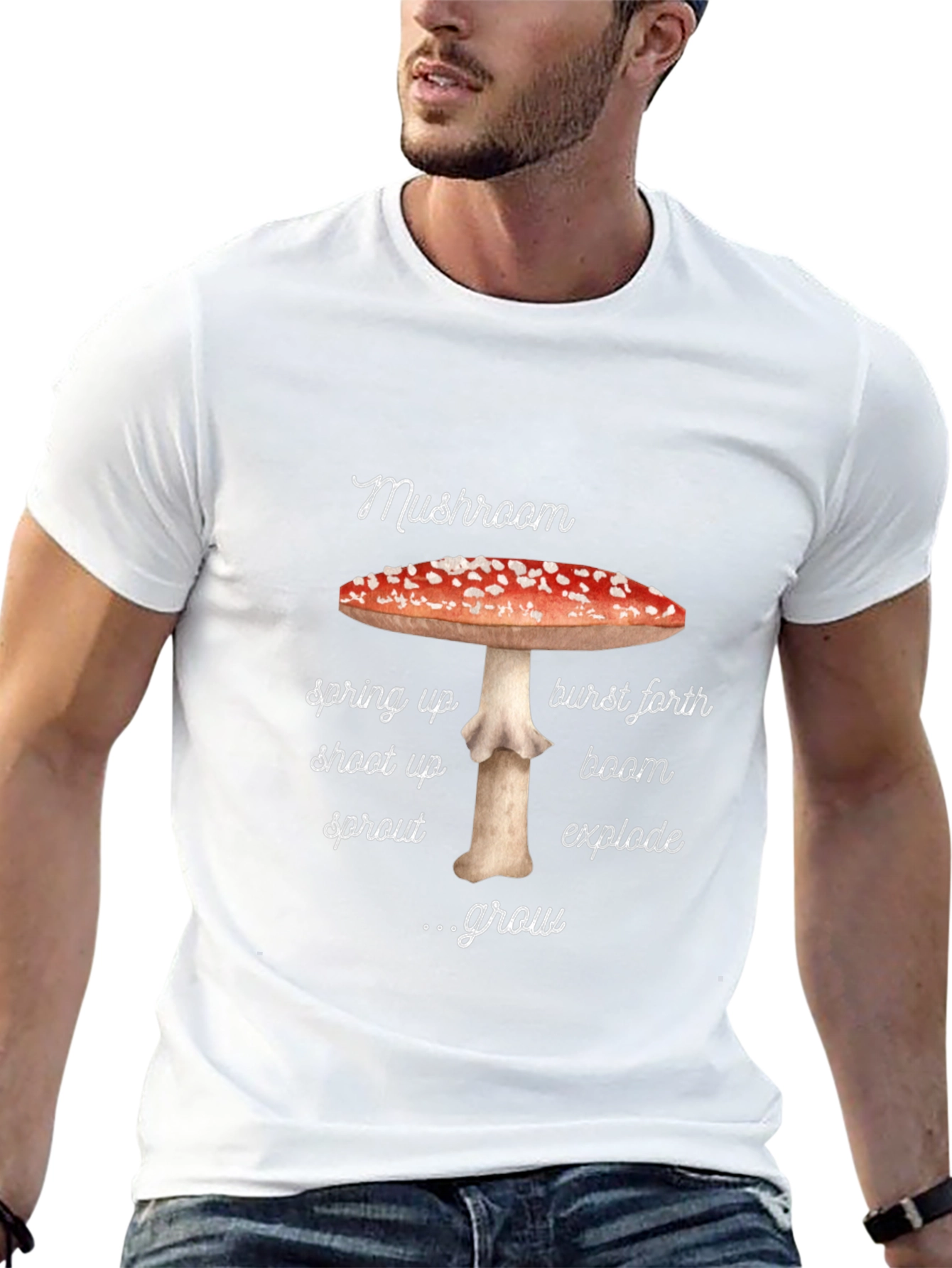 Mushroom Graphic Tee - Sprout & Grow T-Shirt