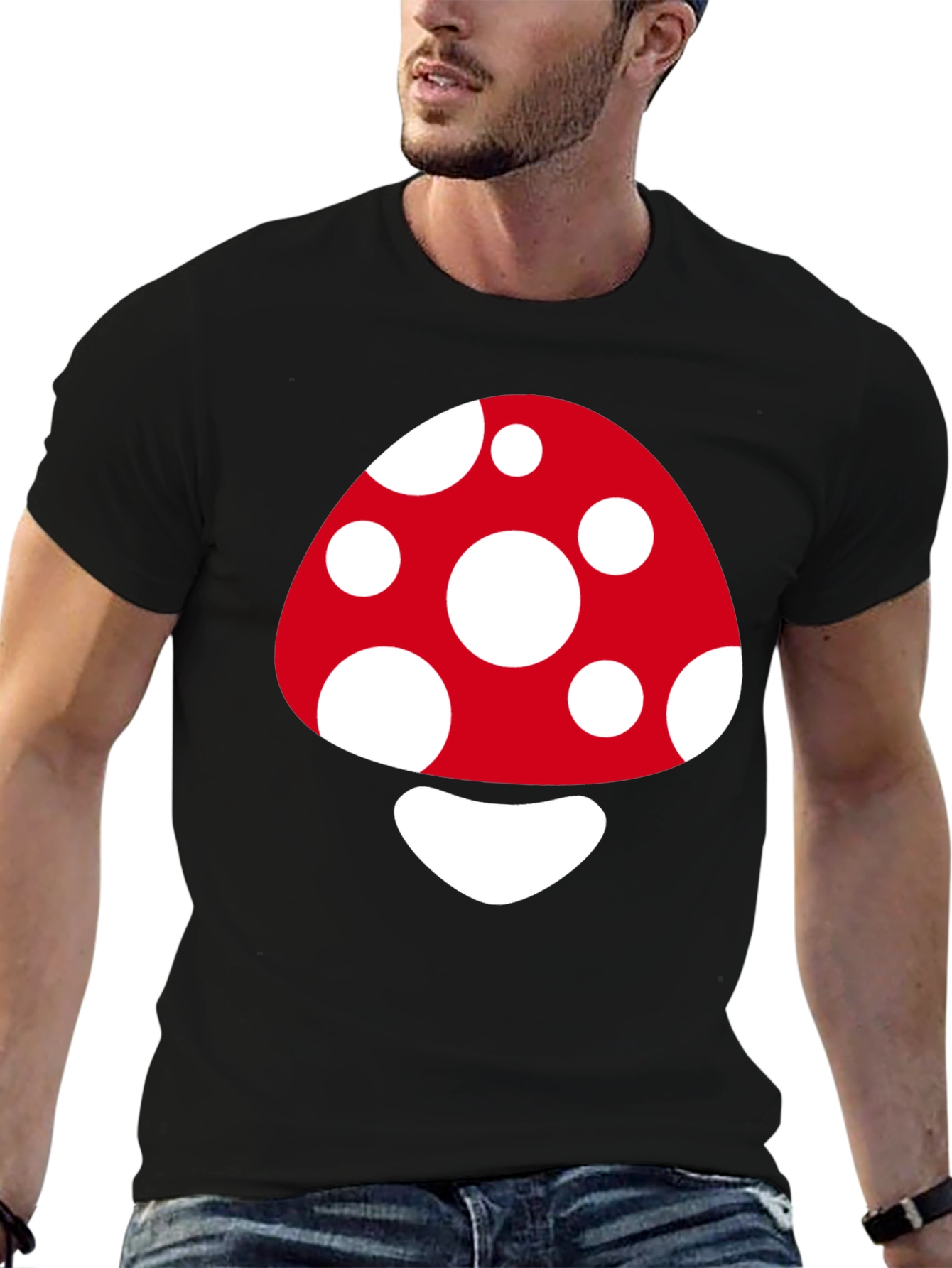 Funky Mushroom Graphic T-Shirt