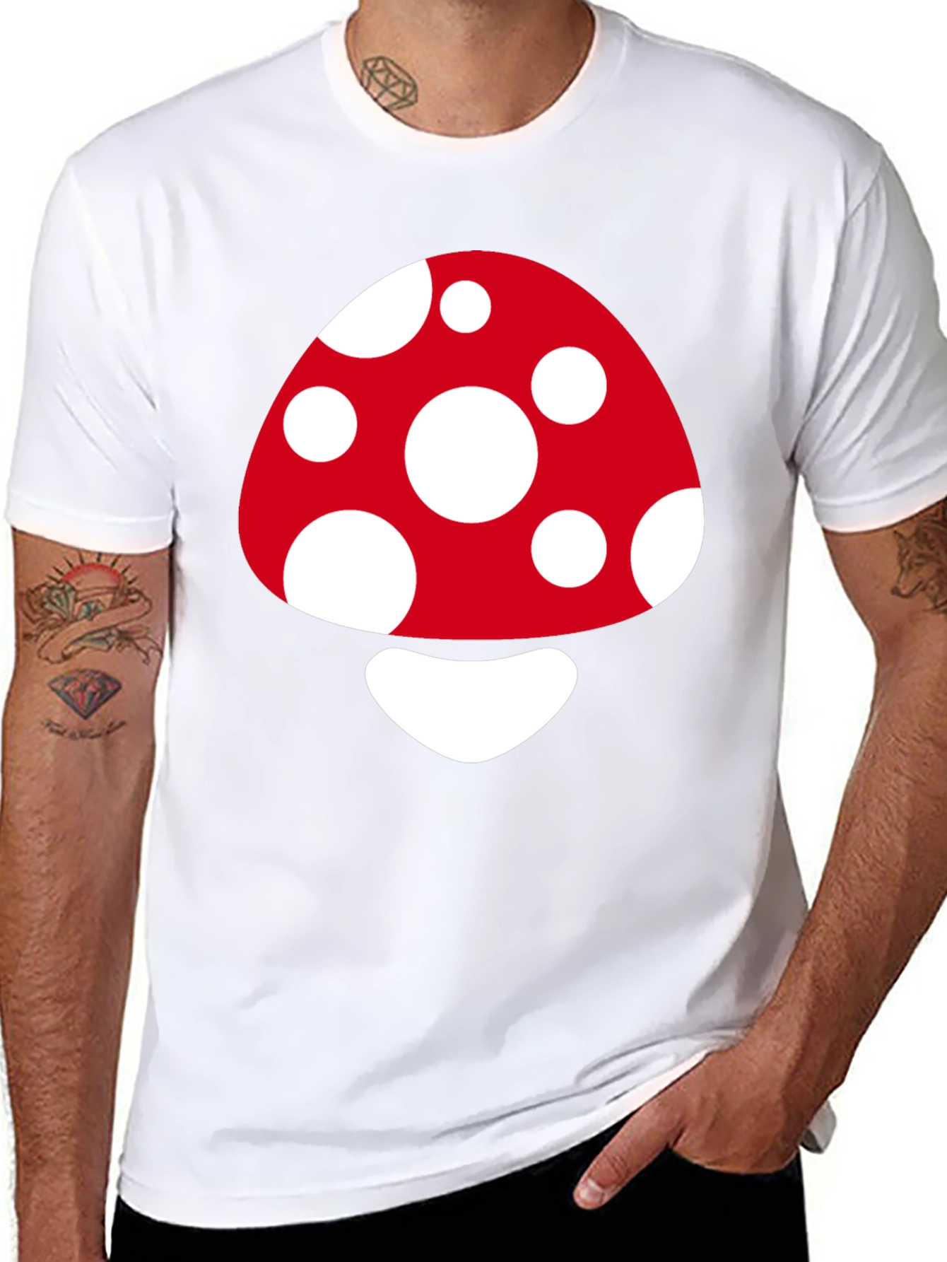 Funky Mushroom Graphic T-Shirt