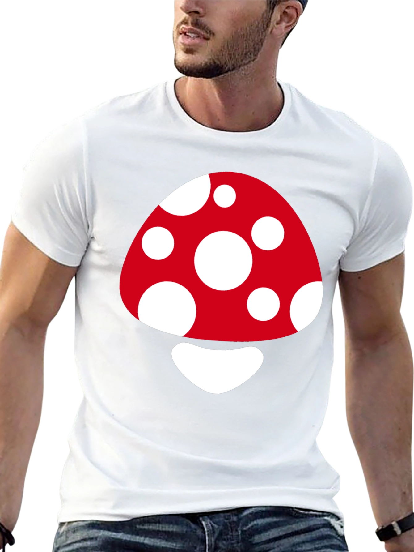 Funky Mushroom Graphic T-Shirt